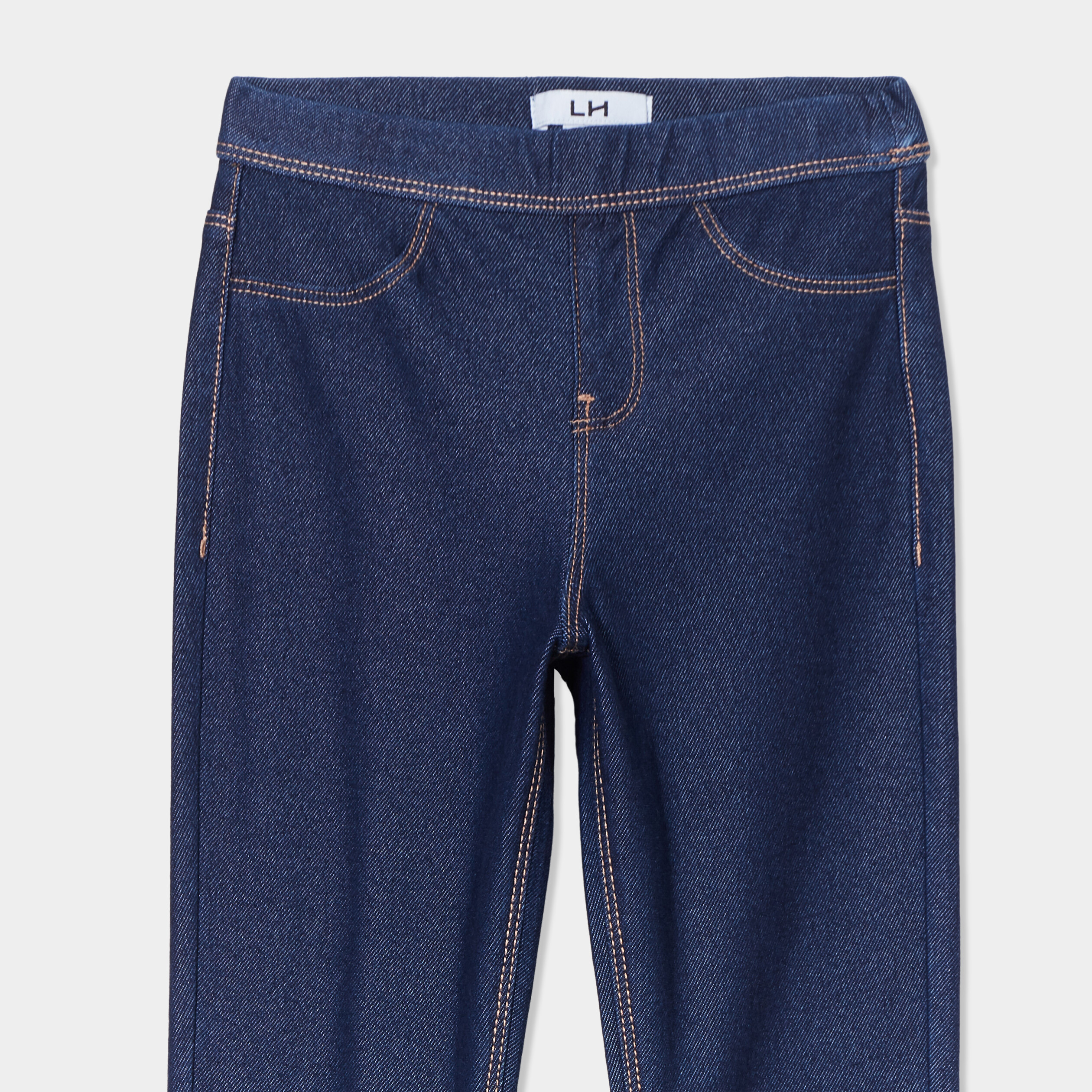 jegging taille standard coton bleu fille Jegging taille standard coton bleu fille