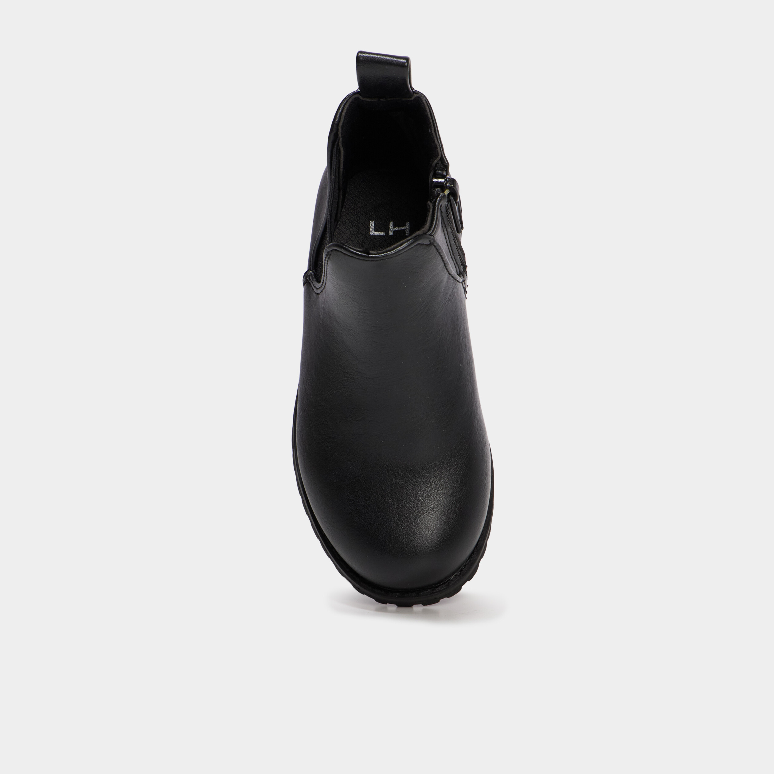 Boots chelsea zipp&eacute;es noir fille