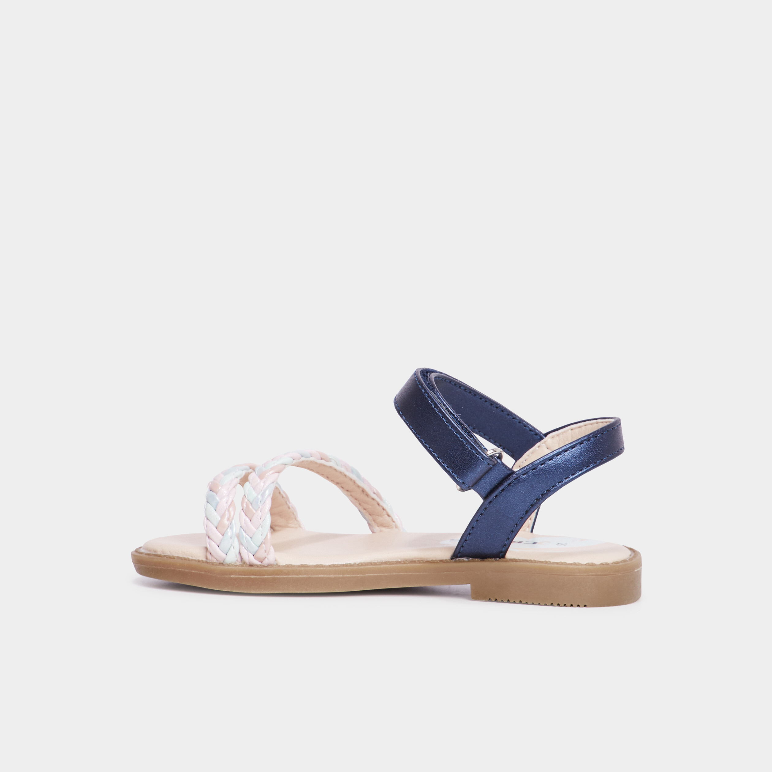 Sandales brides tress&eacute;es Creeks bleu fille