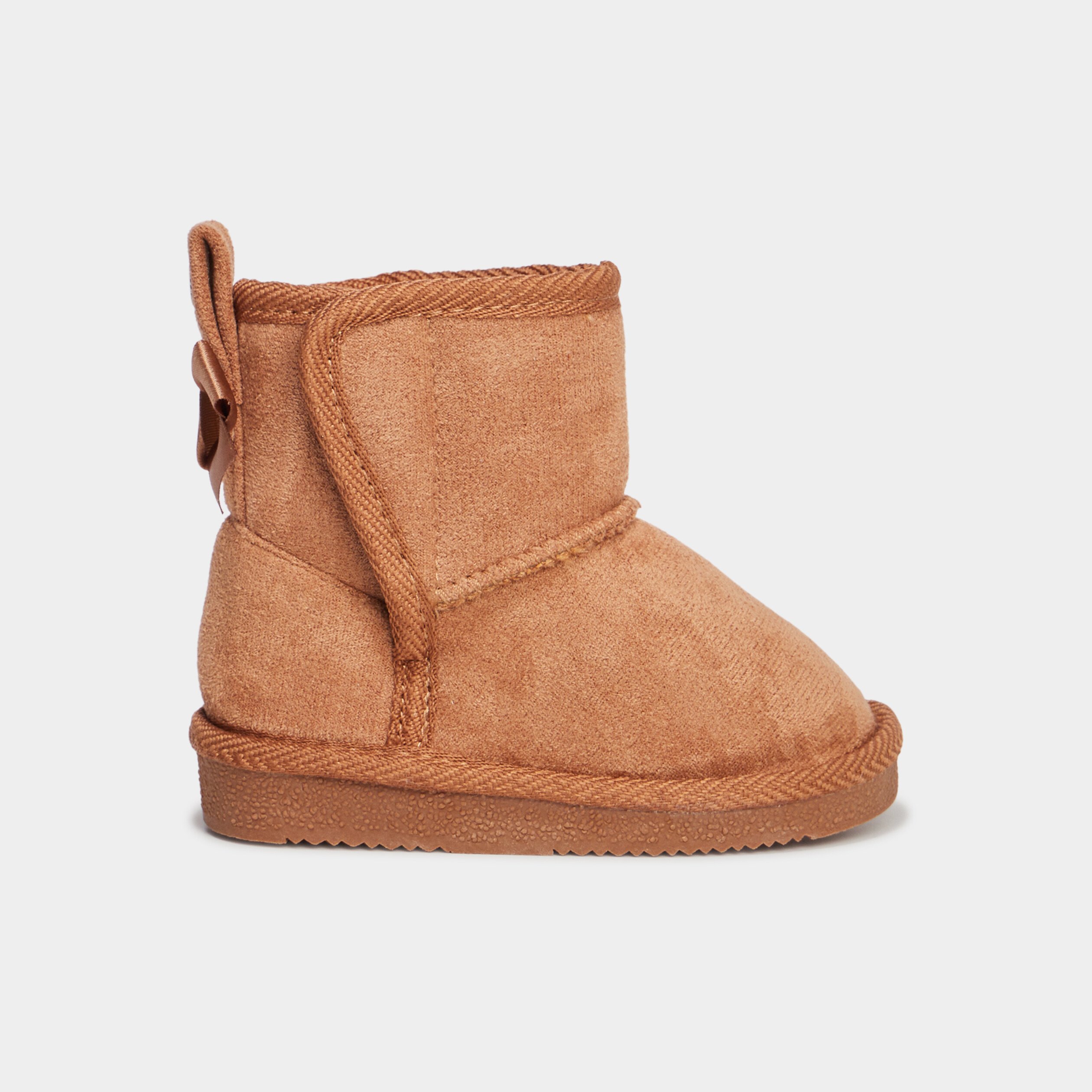 bottines avec noeuds creeks camel bebef Bottines avec noeuds Creeks camel bébé fille