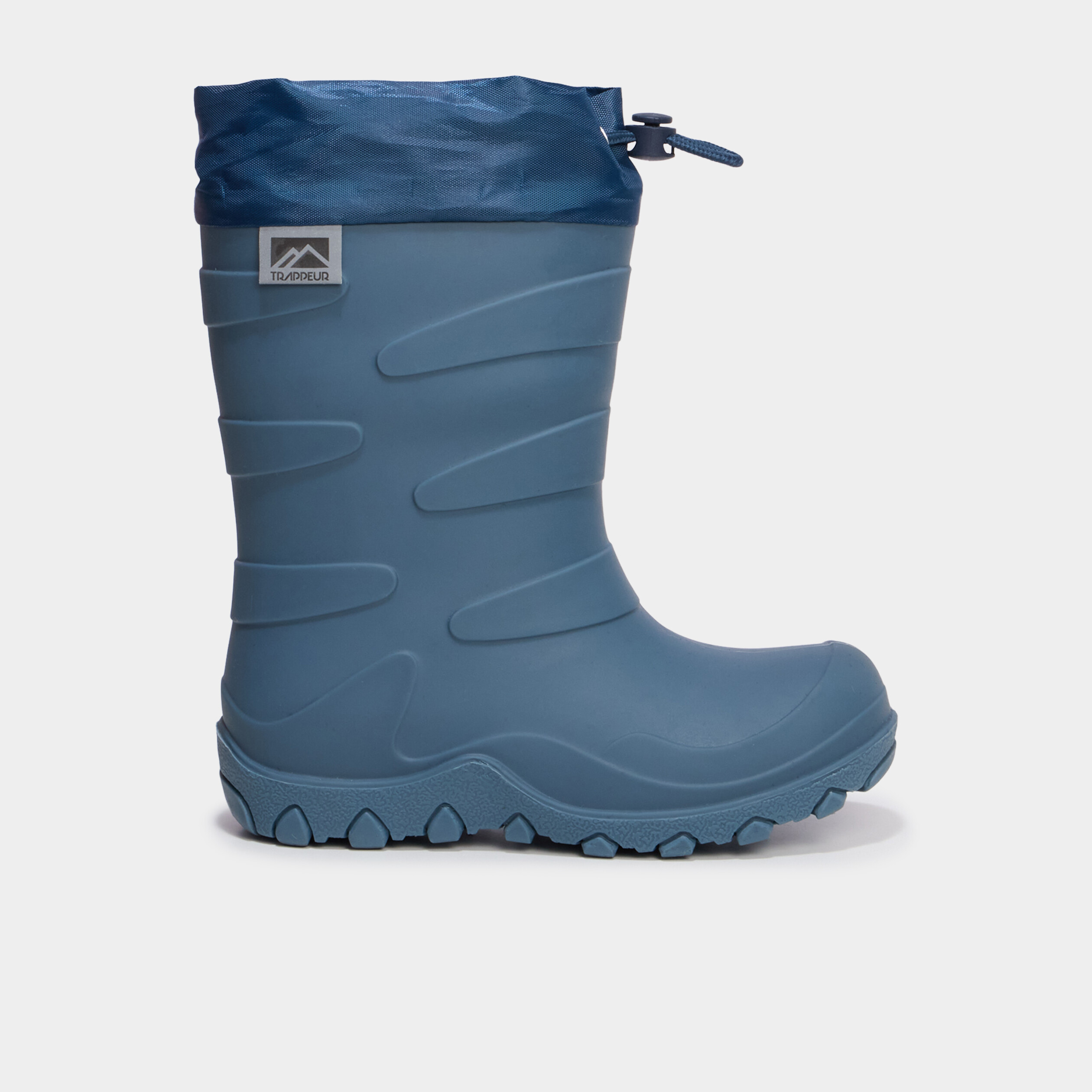 Bottes de pluie doubl&eacute;es bleu gar&ccedil;on