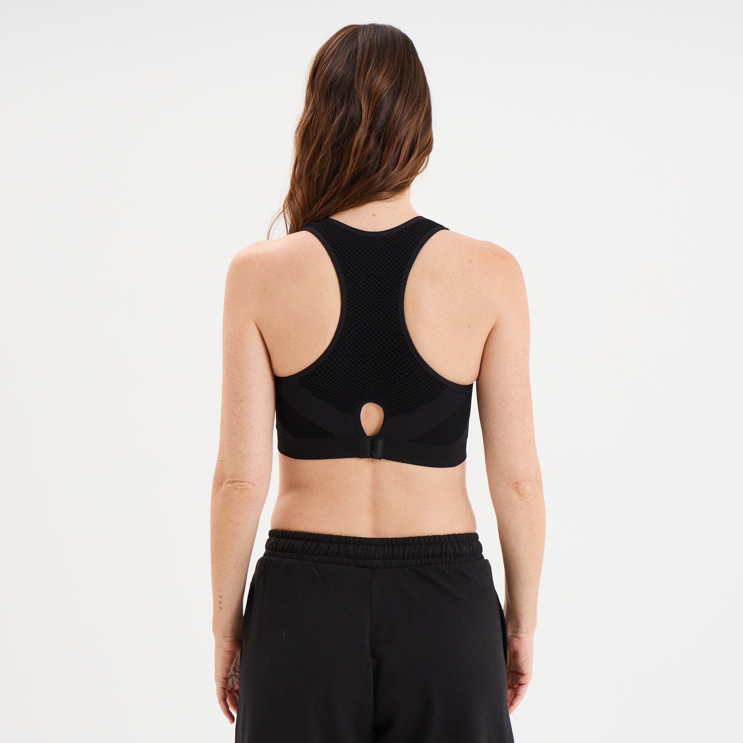brassiere sport microfibre dos nageur noir femme Brassière sport microfibre dos nageur noir femme
