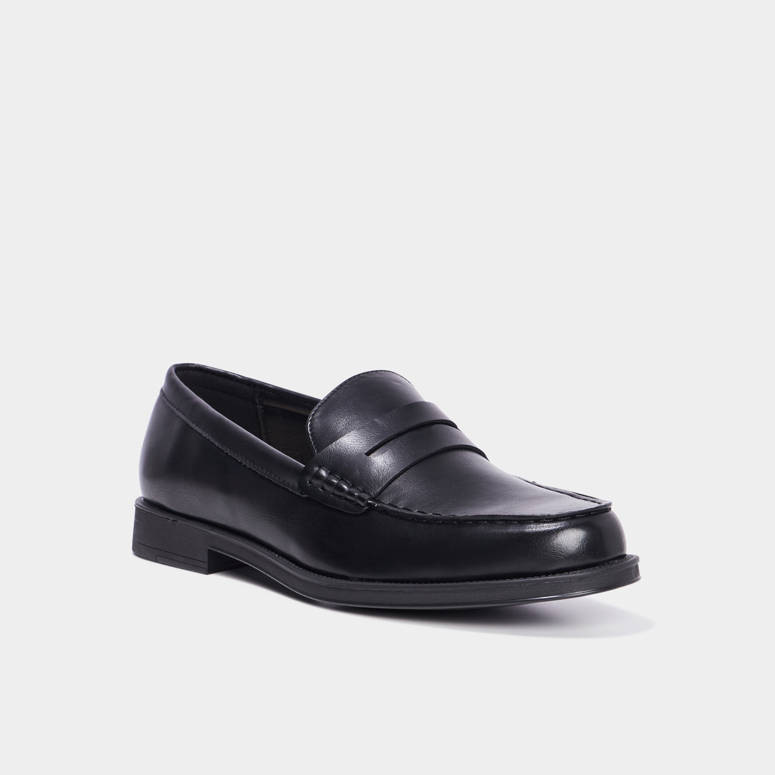 mocassins a bout rond noir homme Mocassins à bout rond noir homme