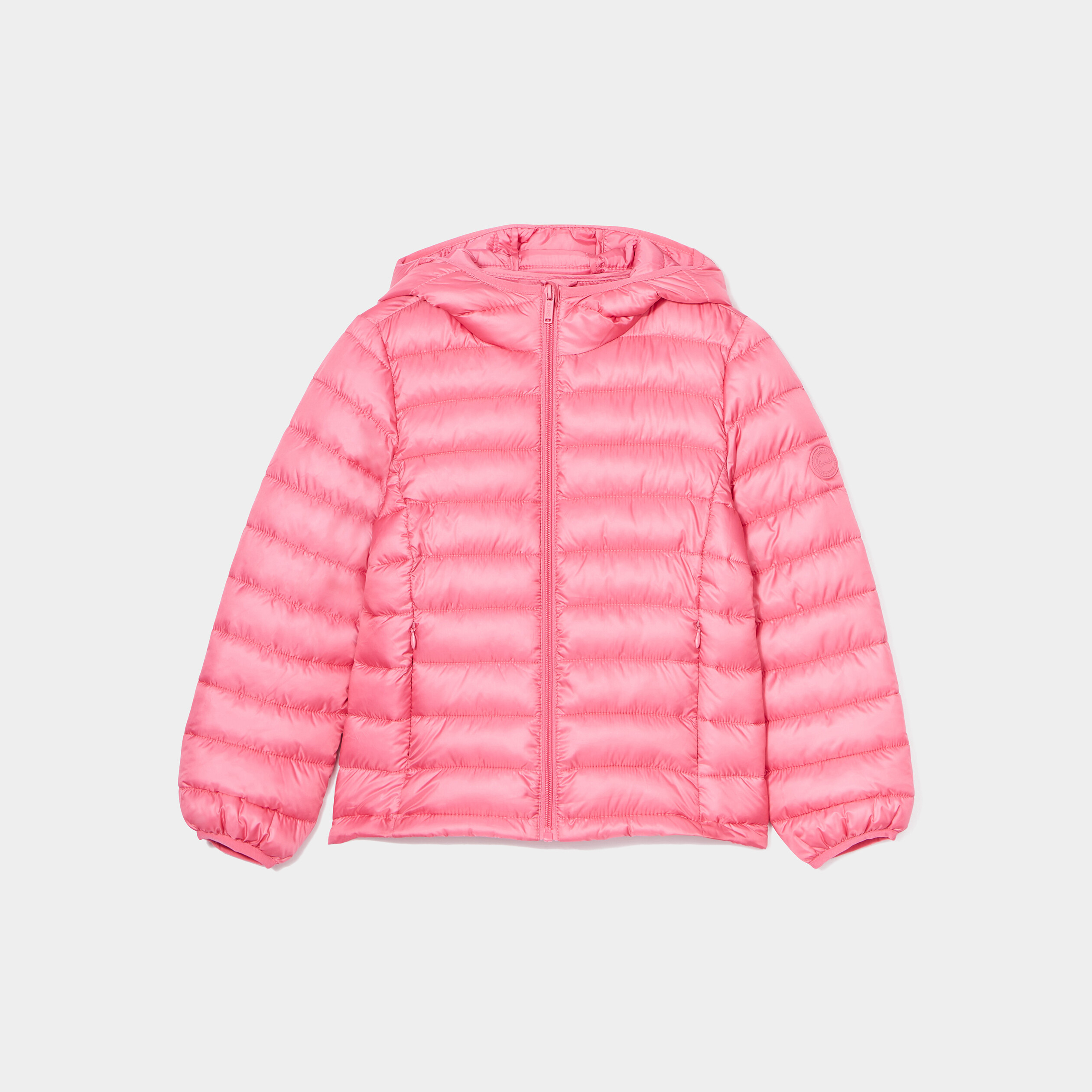 doudoune legere zippee a capuche rose vif fille Doudoune légère zippée à capuche rose vif fille