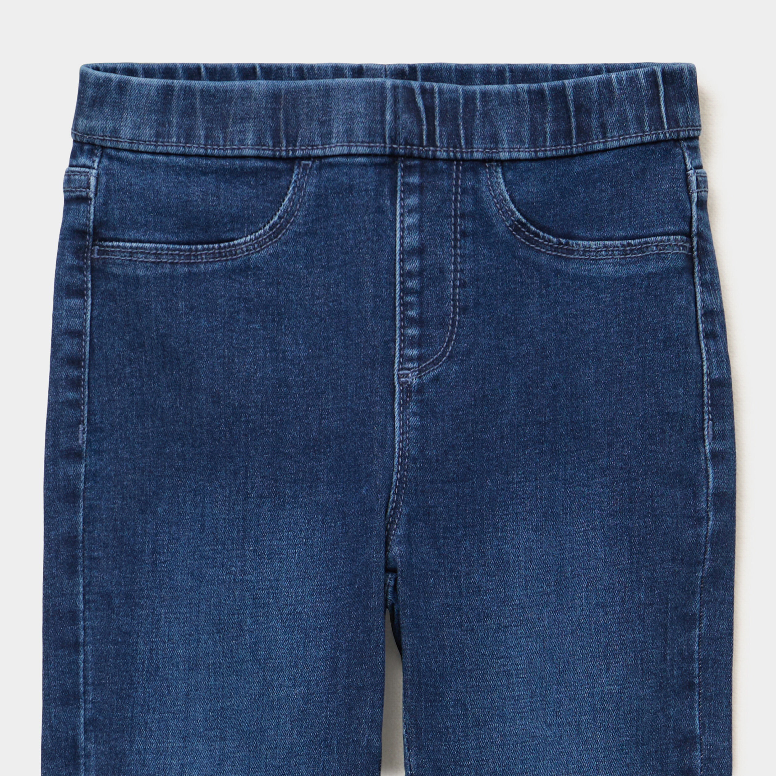 Jegging bootcut taille &eacute;lastiqu&eacute;e denim stone fille