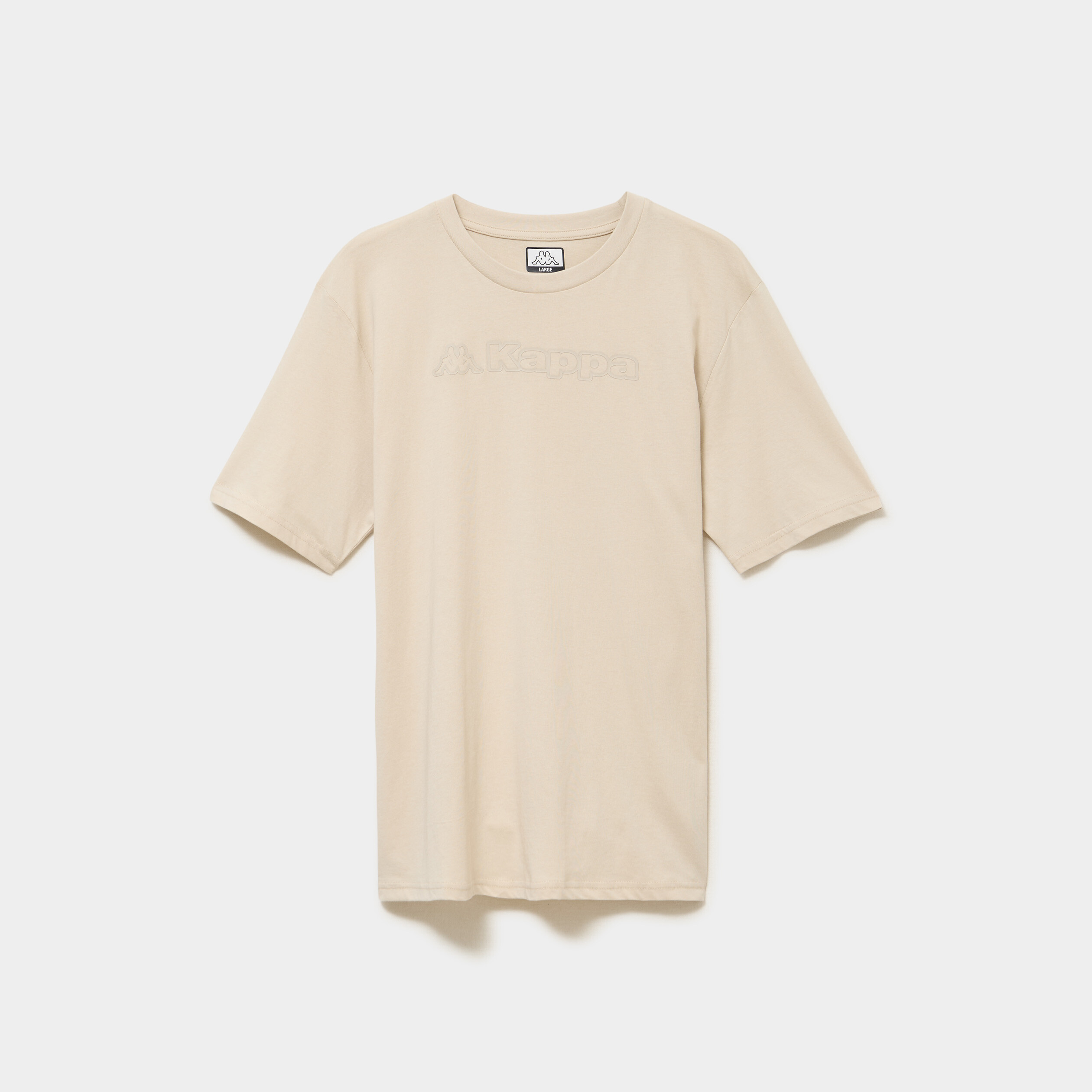 T-shirt manches courtes coton Kappa gris clair homme