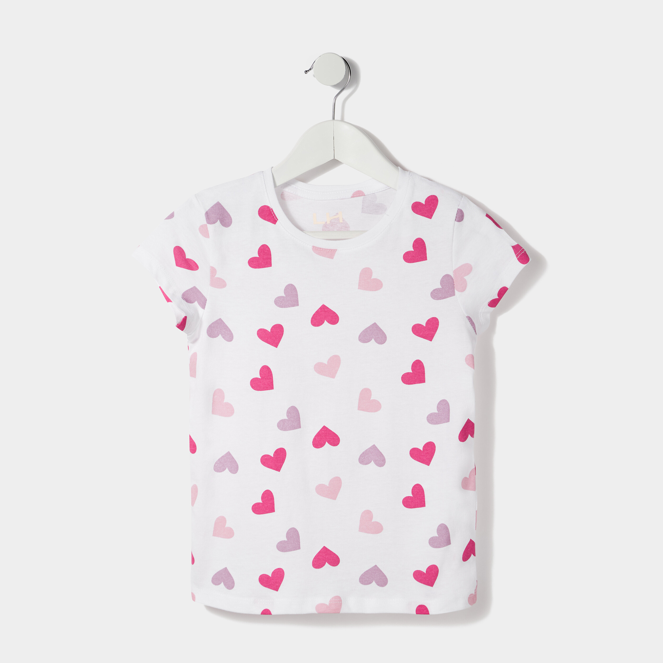 T-shirt manches courtes ecru fille