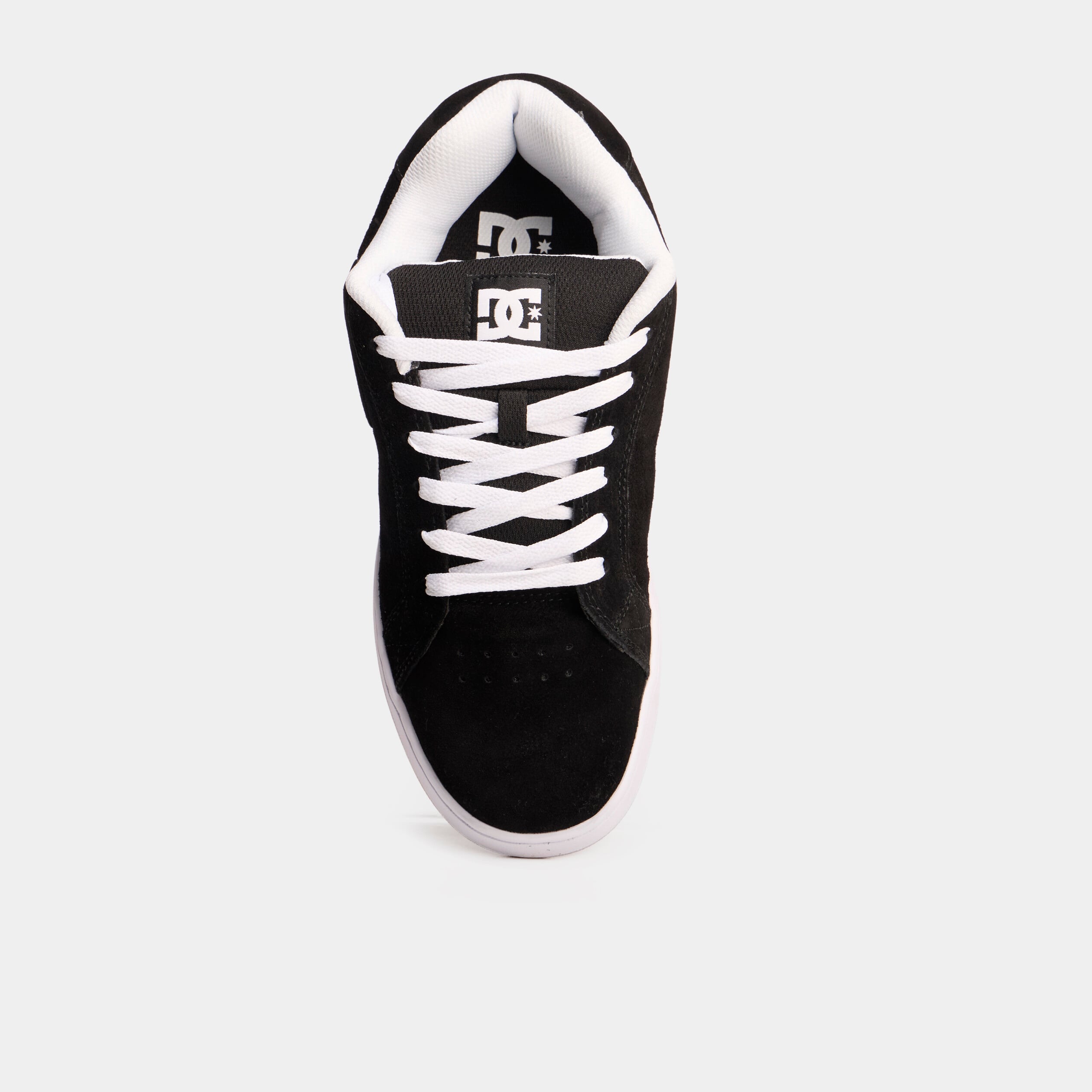 Tennis basses en cuir &agrave; lacets noir homme