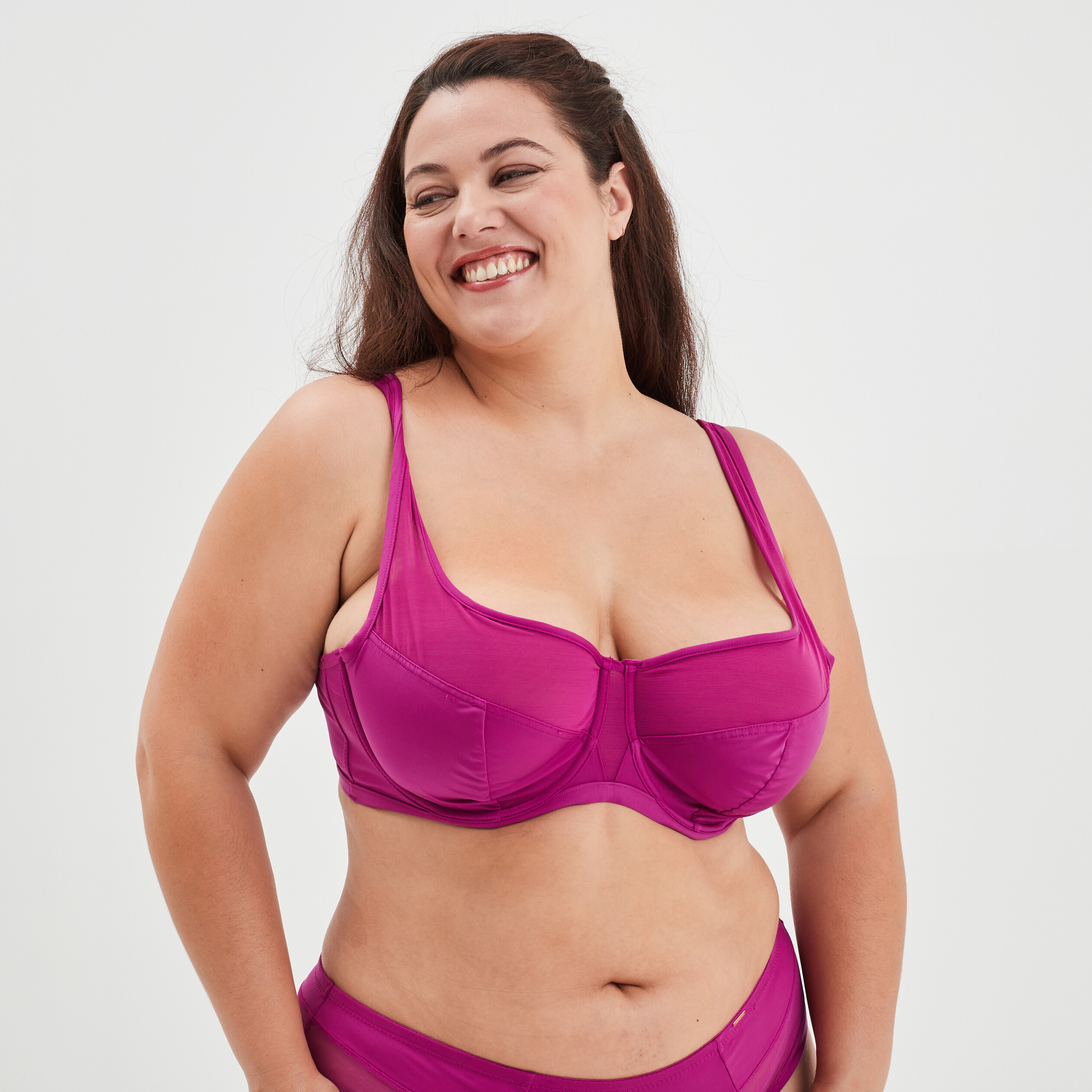 Soutien gorge corbeille microfibre Izold violet femme grande