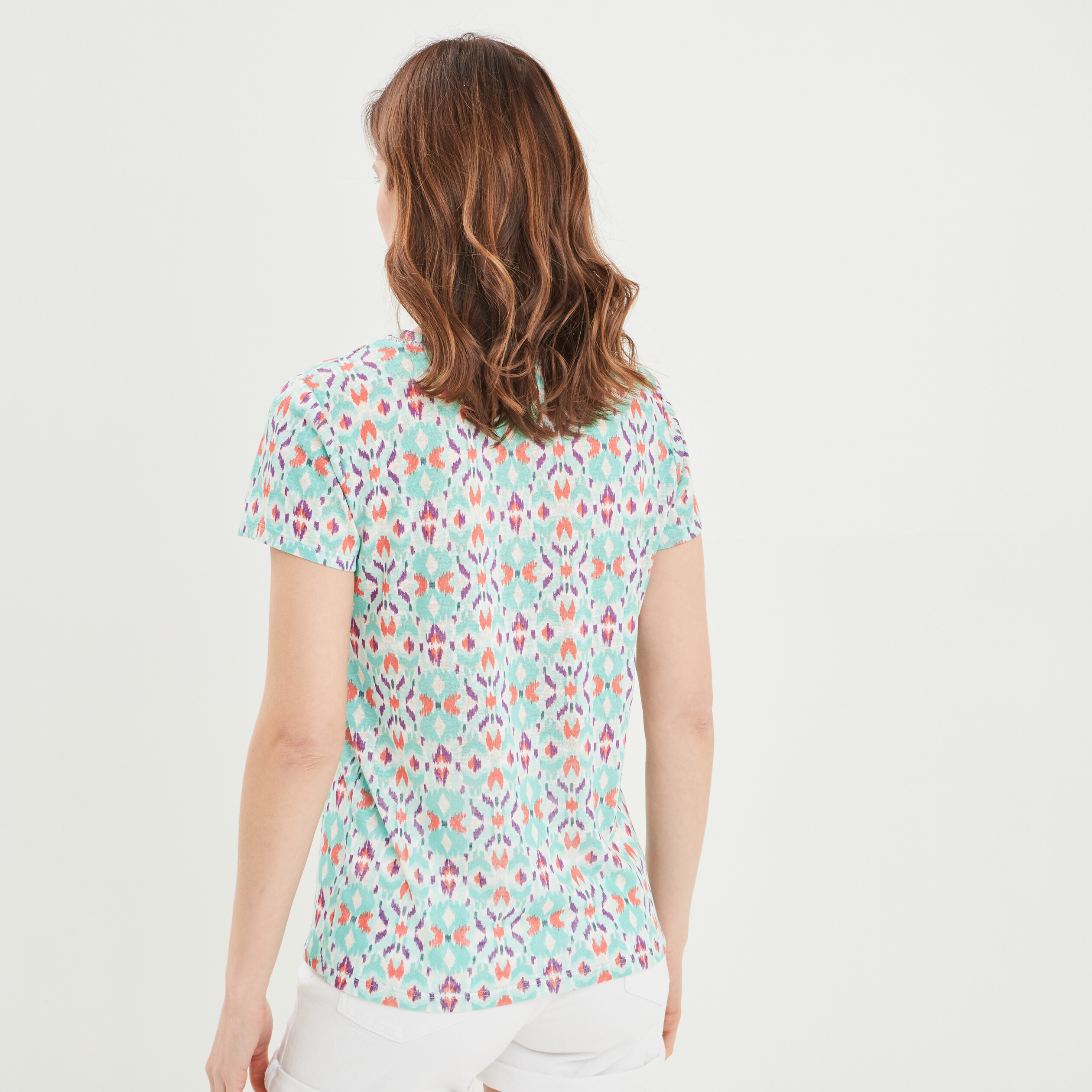 t shirt a manches courtes vert turquoise femme T-shirt à manches courtes vert turquoise femme