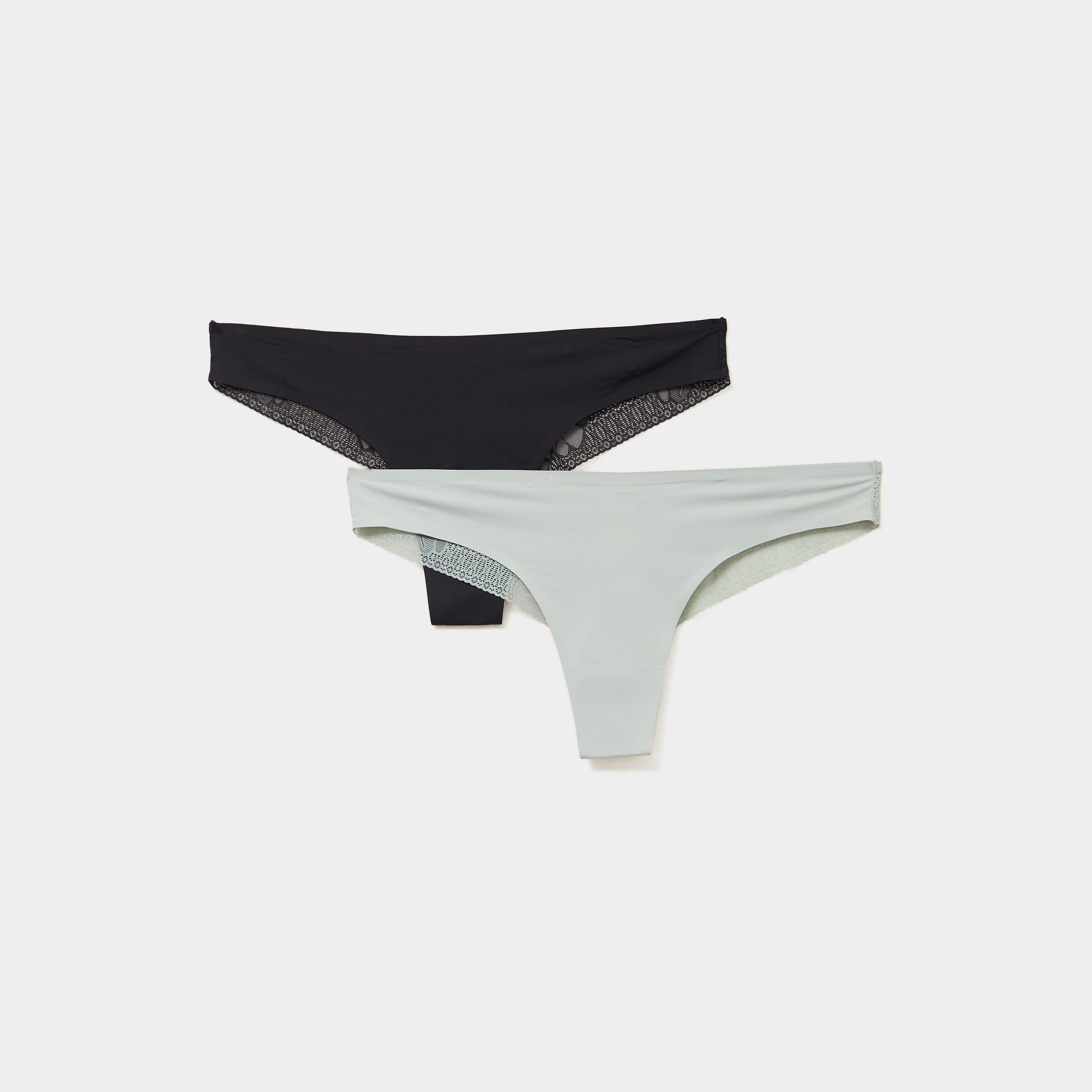 Lot 2 tangas vert clair femme