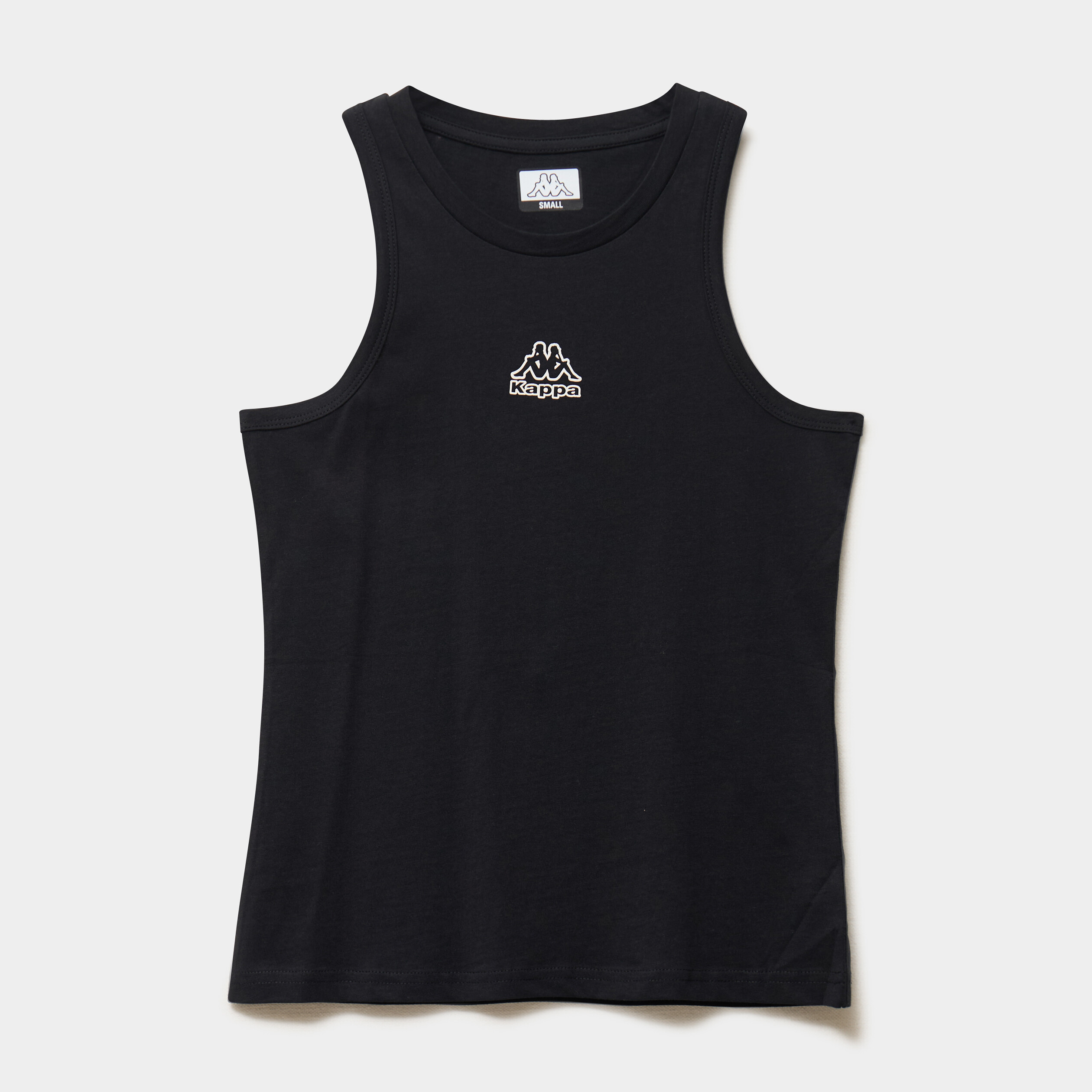 D&eacute;bardeur sans manches coton Kappa noir femme