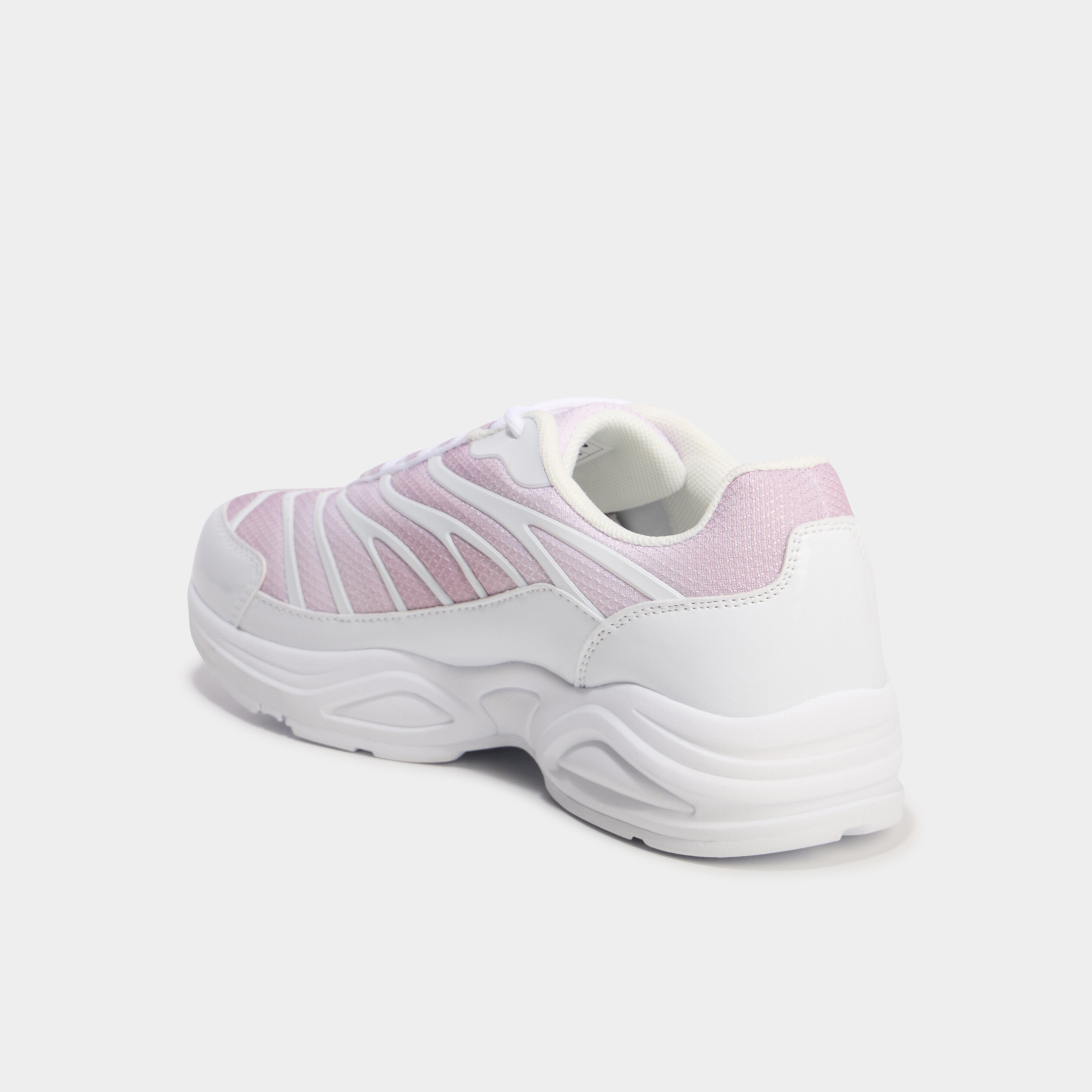 Baskets running semelles bulles rose femme