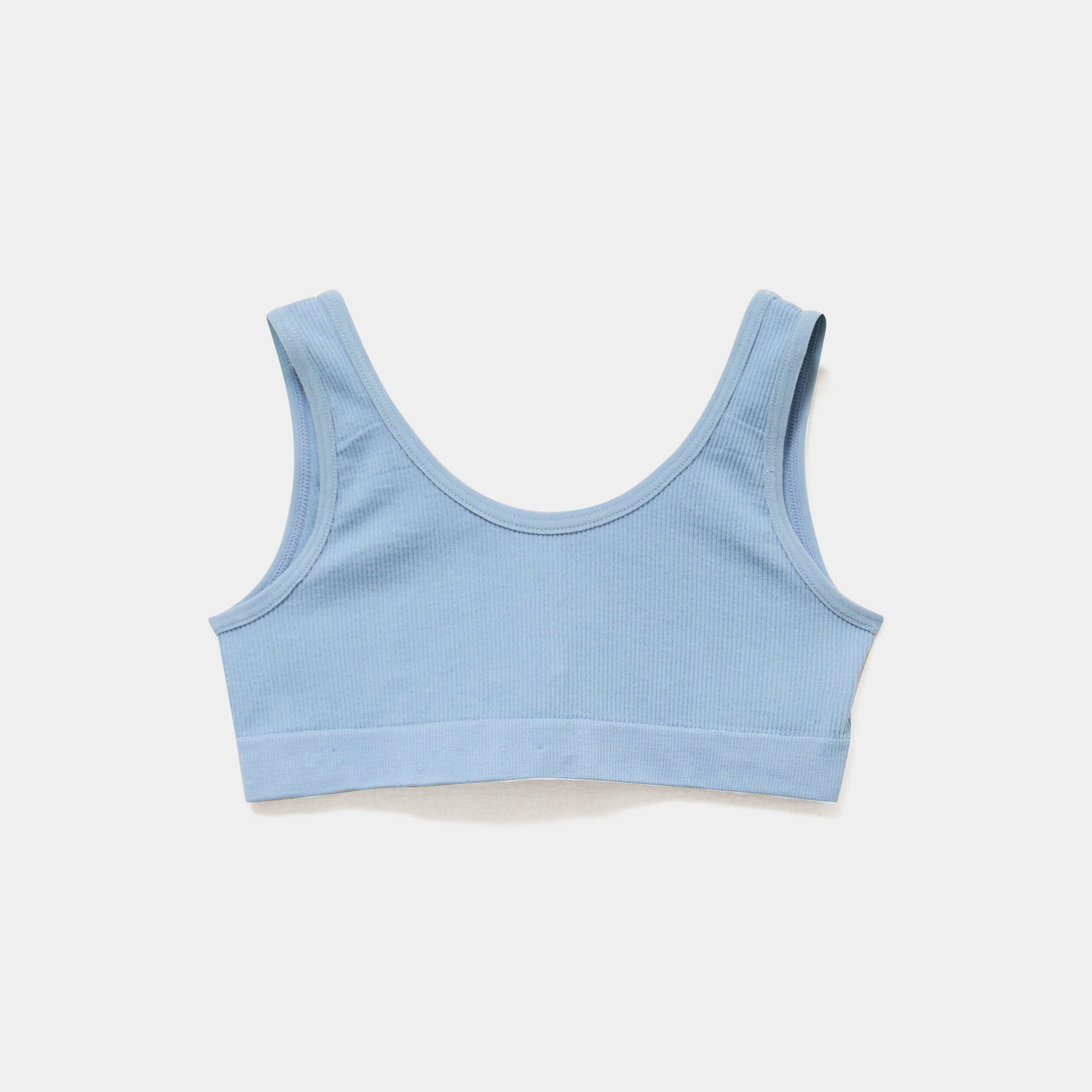 Lot 2 brassi&egrave;res bretelles larges bleu gris fille