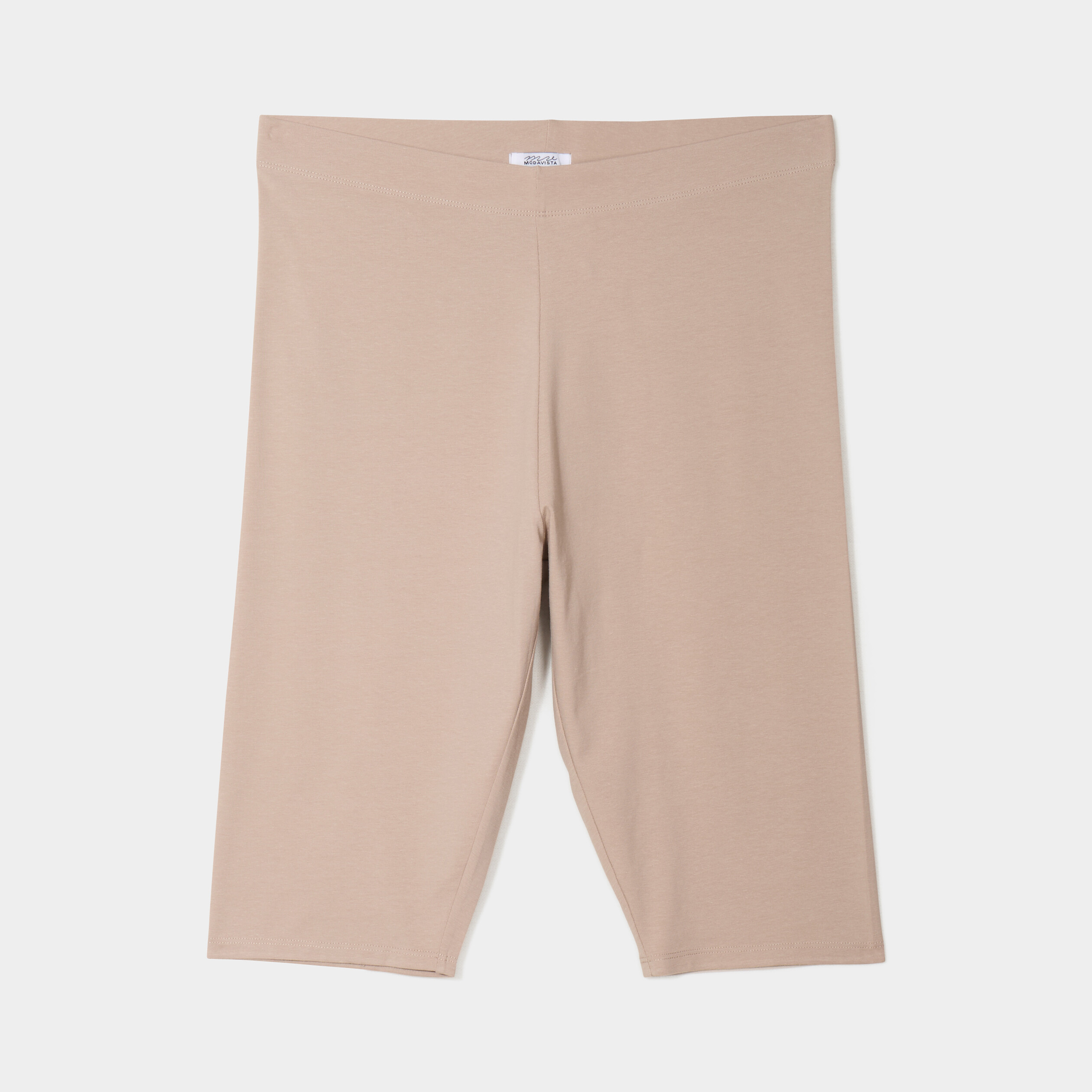 Legging court cycliste coton sable femme grande taille