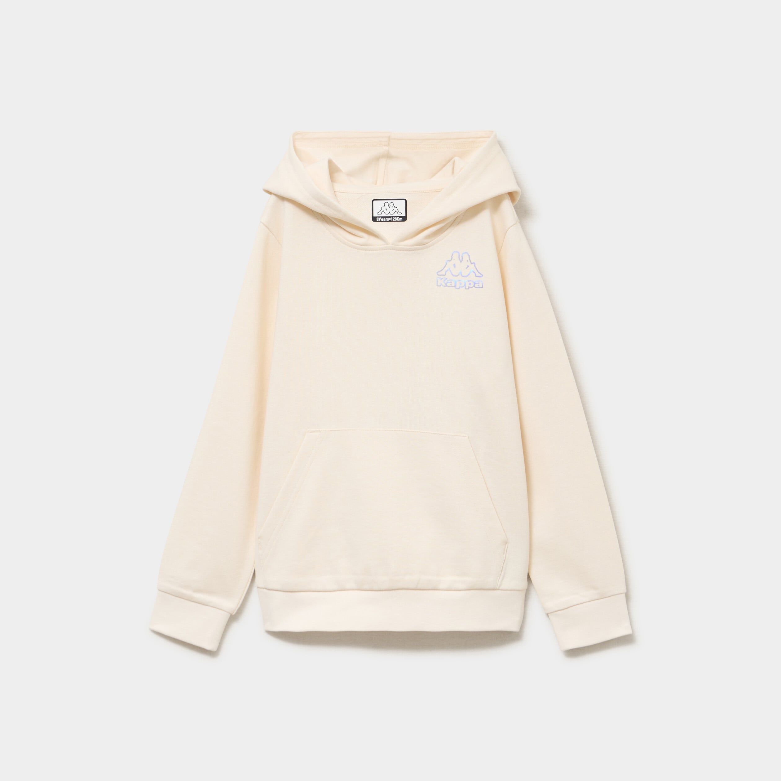 Sweat hoodie 1 poche Kappa ivoire fille