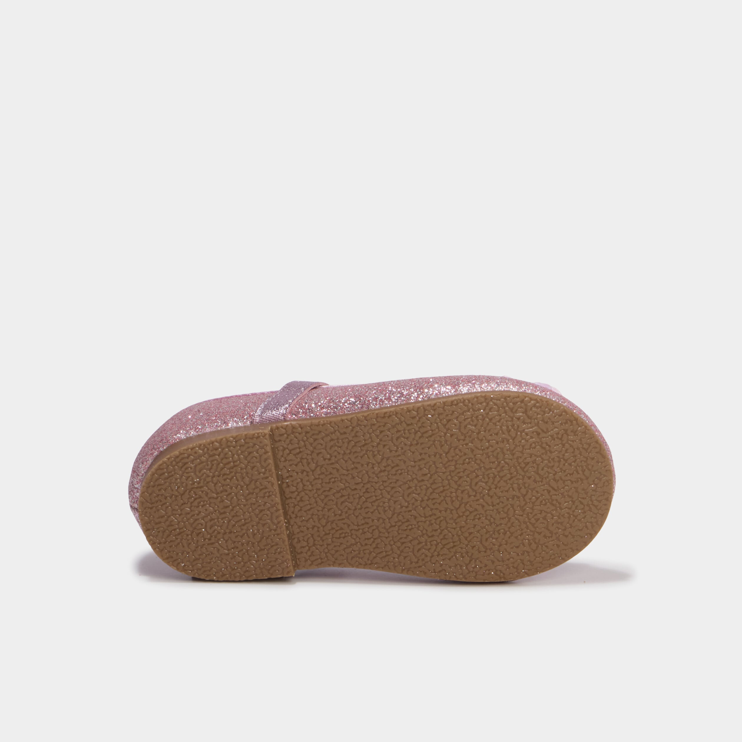 Ballerines &agrave; paillettes et noeuds rose b&eacute;b&eacute; fille