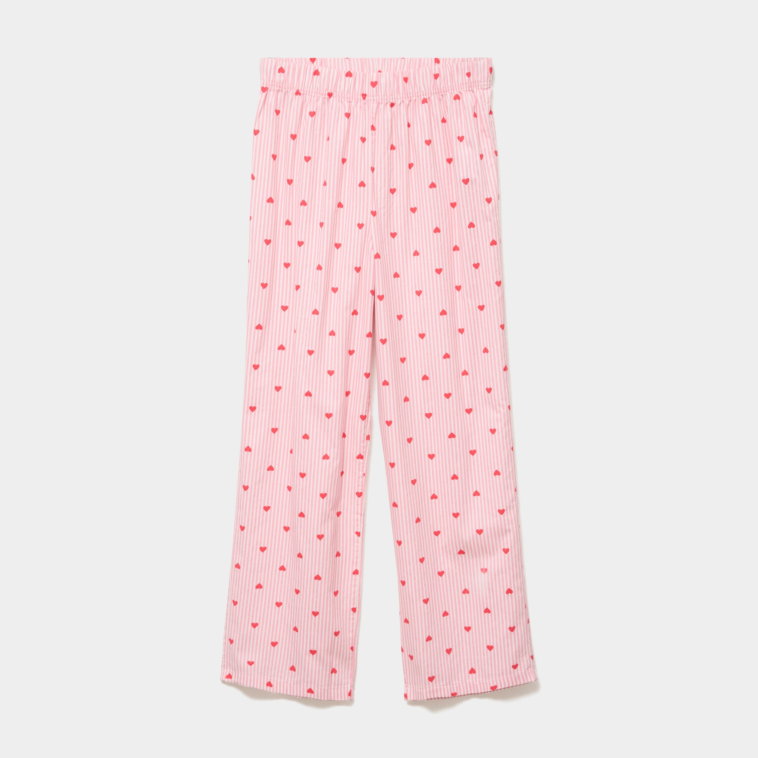 Pantalon de pyjama droit coton ecru femme