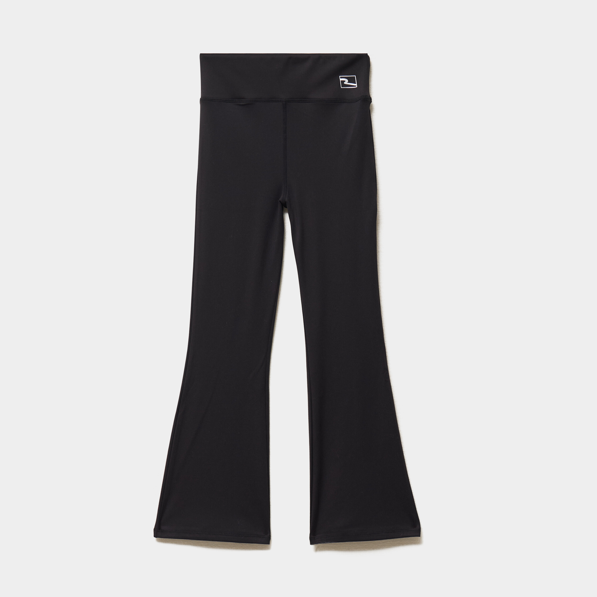 Legging flare stretch taille &eacute;lastiqu&eacute;e noir fille