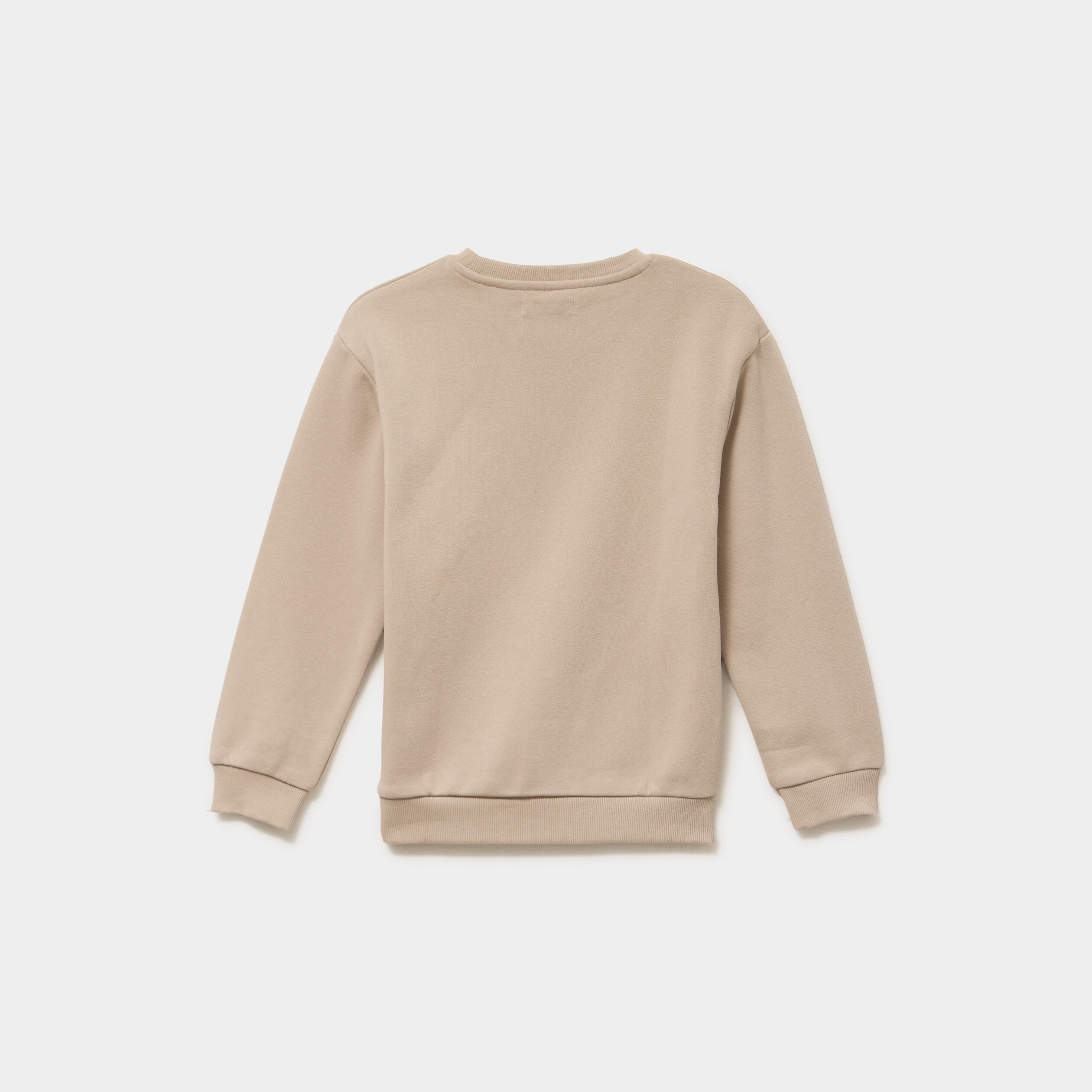 Sweat col rond oversize manches longues gris fonc&eacute; gar&ccedil;on