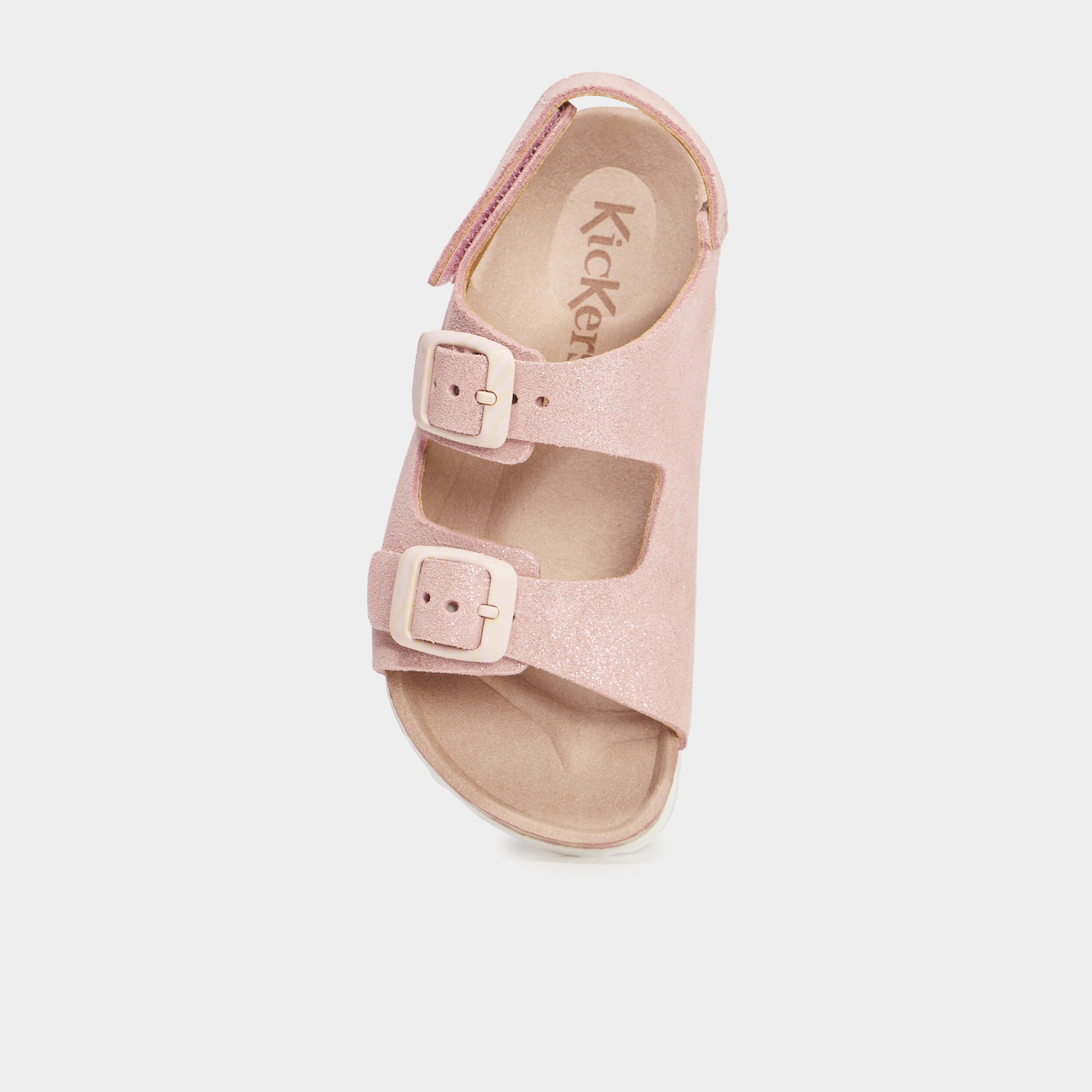 sandales paillettes kickers sunyva marron fonce fille Sandales paillettes Kickers Sunyva marron foncé fille
