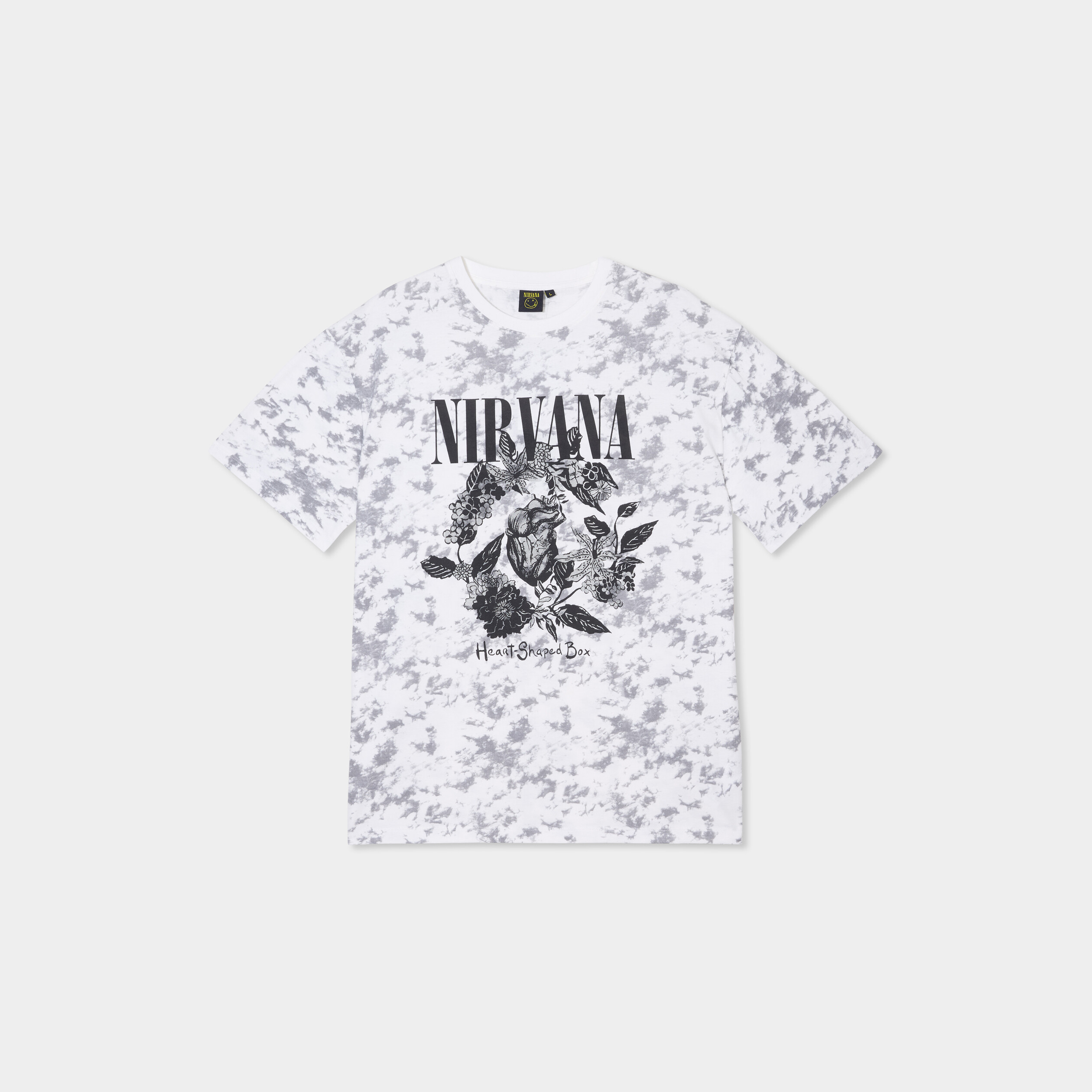 T-shirt Nirvana Heart Shape Box blanc en Katoen , taille 3XL - Produits dérivés du