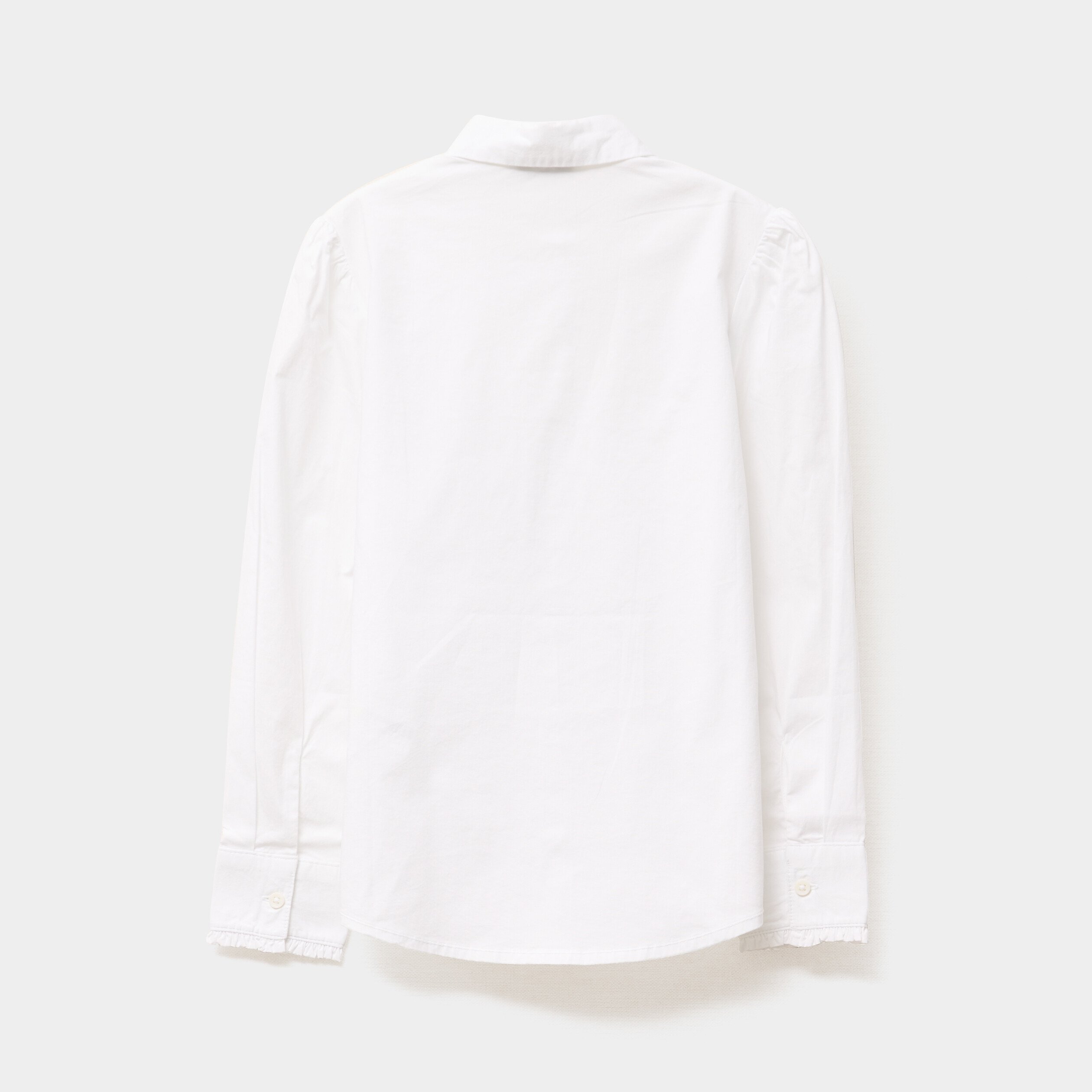 chemise manches longues blanc fille Chemise manches longues blanc fille