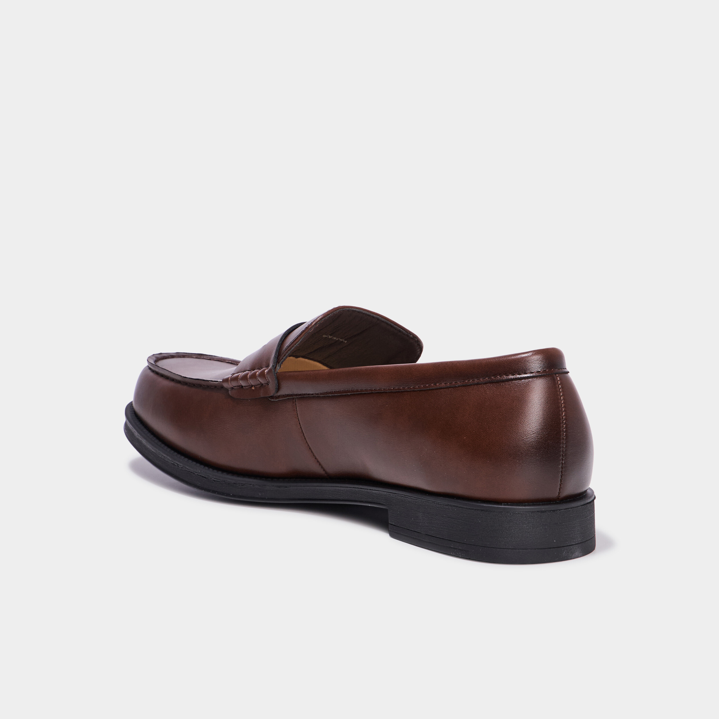Mocassins à bout rond marron homme