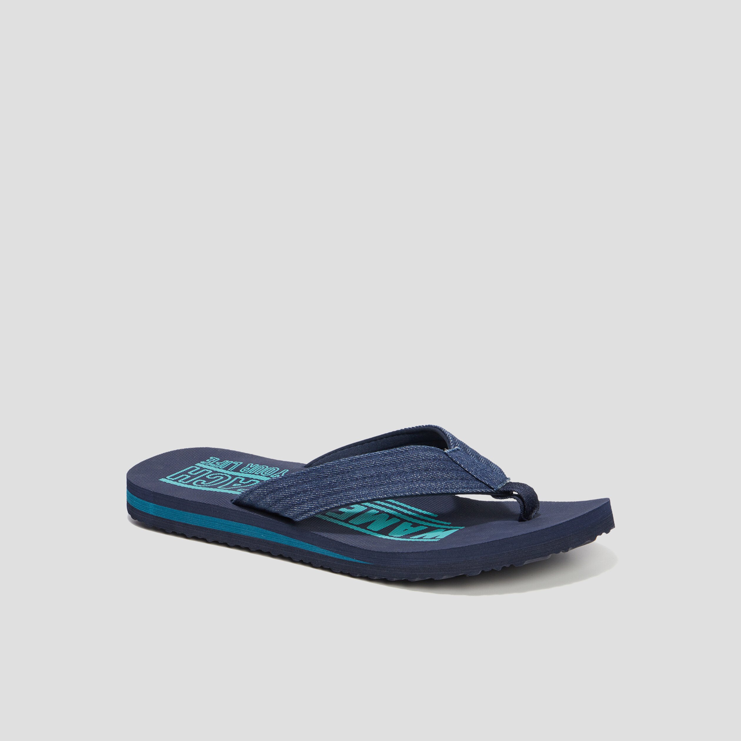tongs brides en jean bleu homme Tongs brides en jean bleu homme