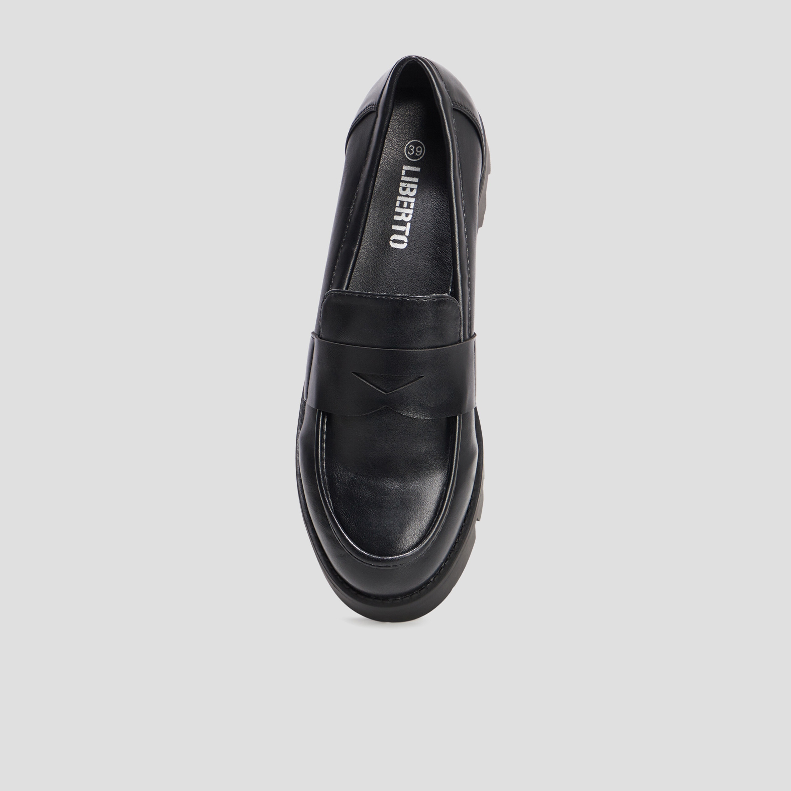 mocassins crantes liberto noir femme Mocassins crantés Liberto noir femme