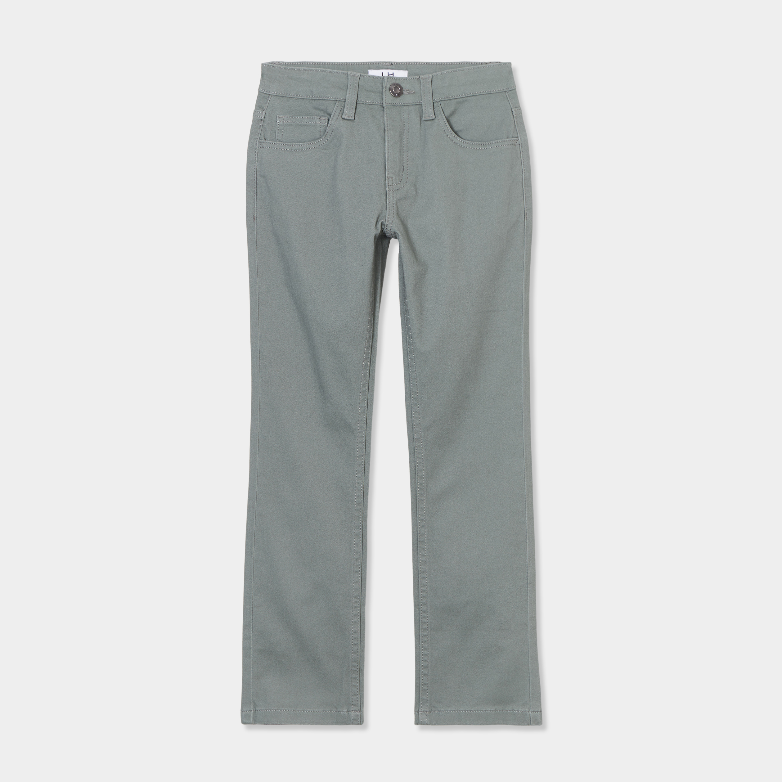 Pantalon regular avec poches vert kaki garçon