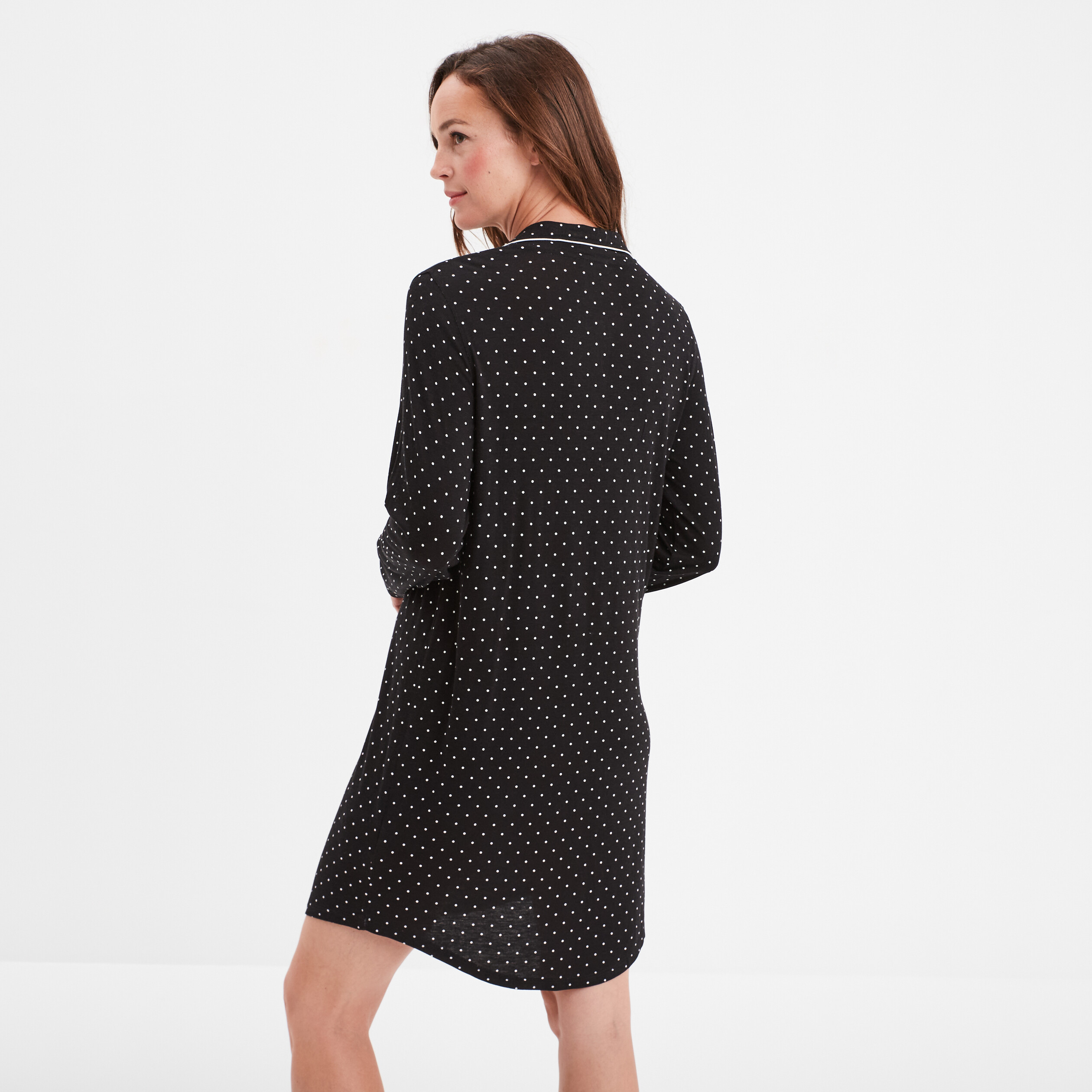 chemise de nuit liquette noir femme Chemise de nuit liquette noir femme