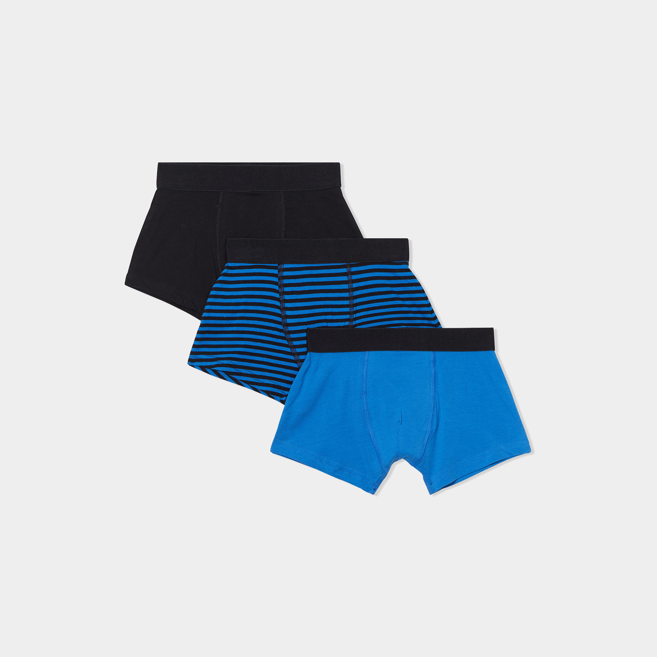 lot 3 boxers coton bleu garcon Lot 3 boxers coton bleu garçon