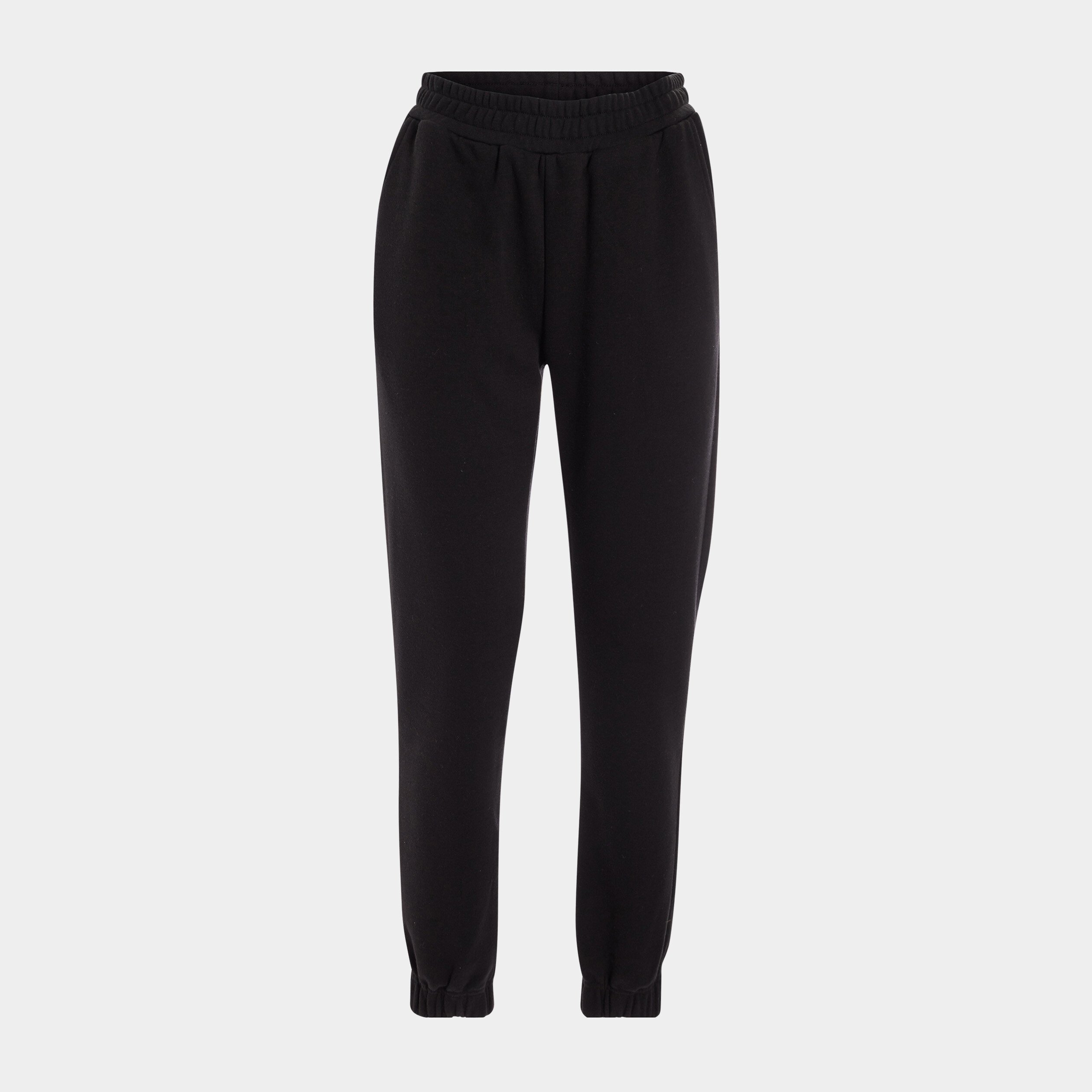 Pantalon jogging slim taille lastiqu e noir femme La Halle