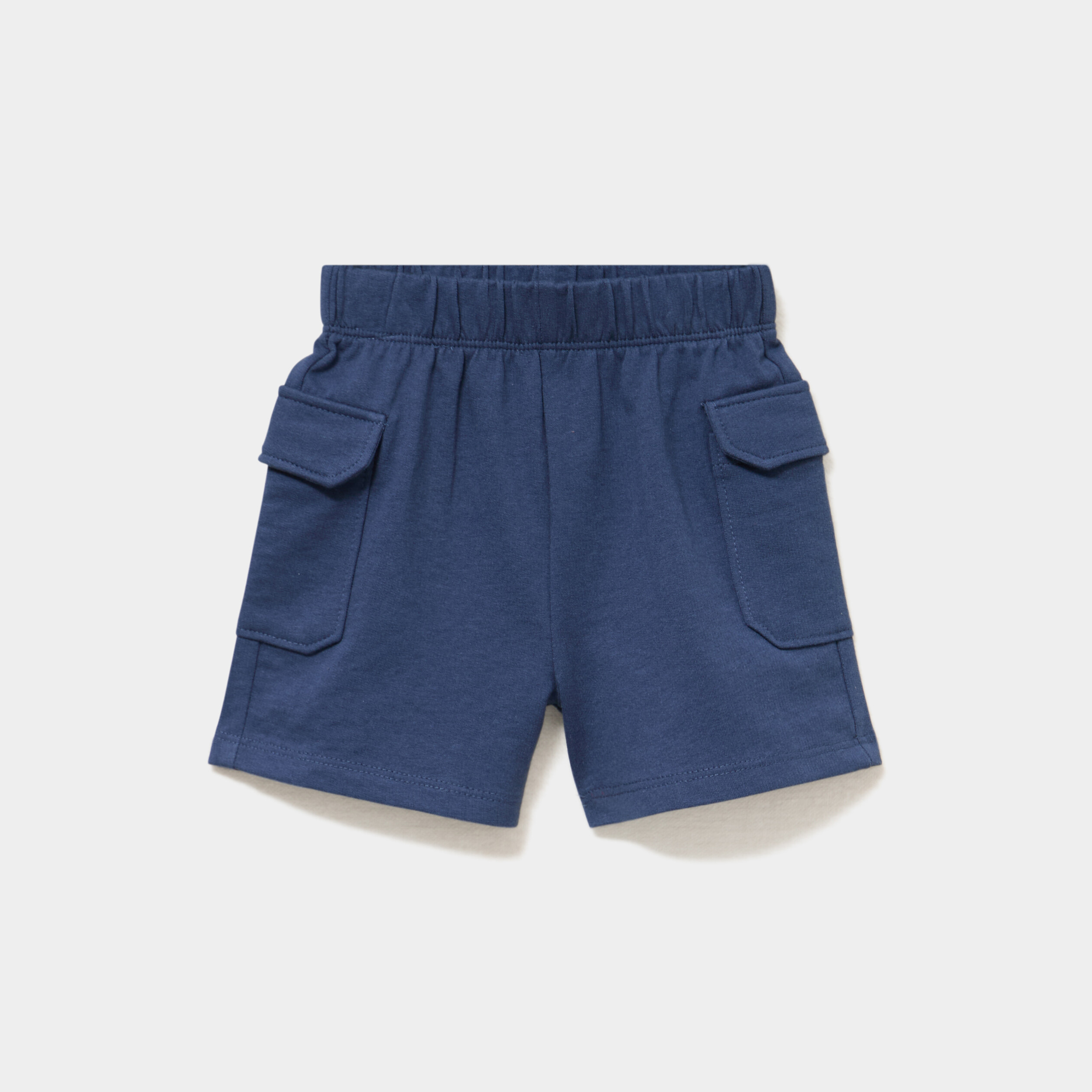 Short poches &agrave; rabat bleu marine b&eacute;b&eacute; gar&ccedil;on