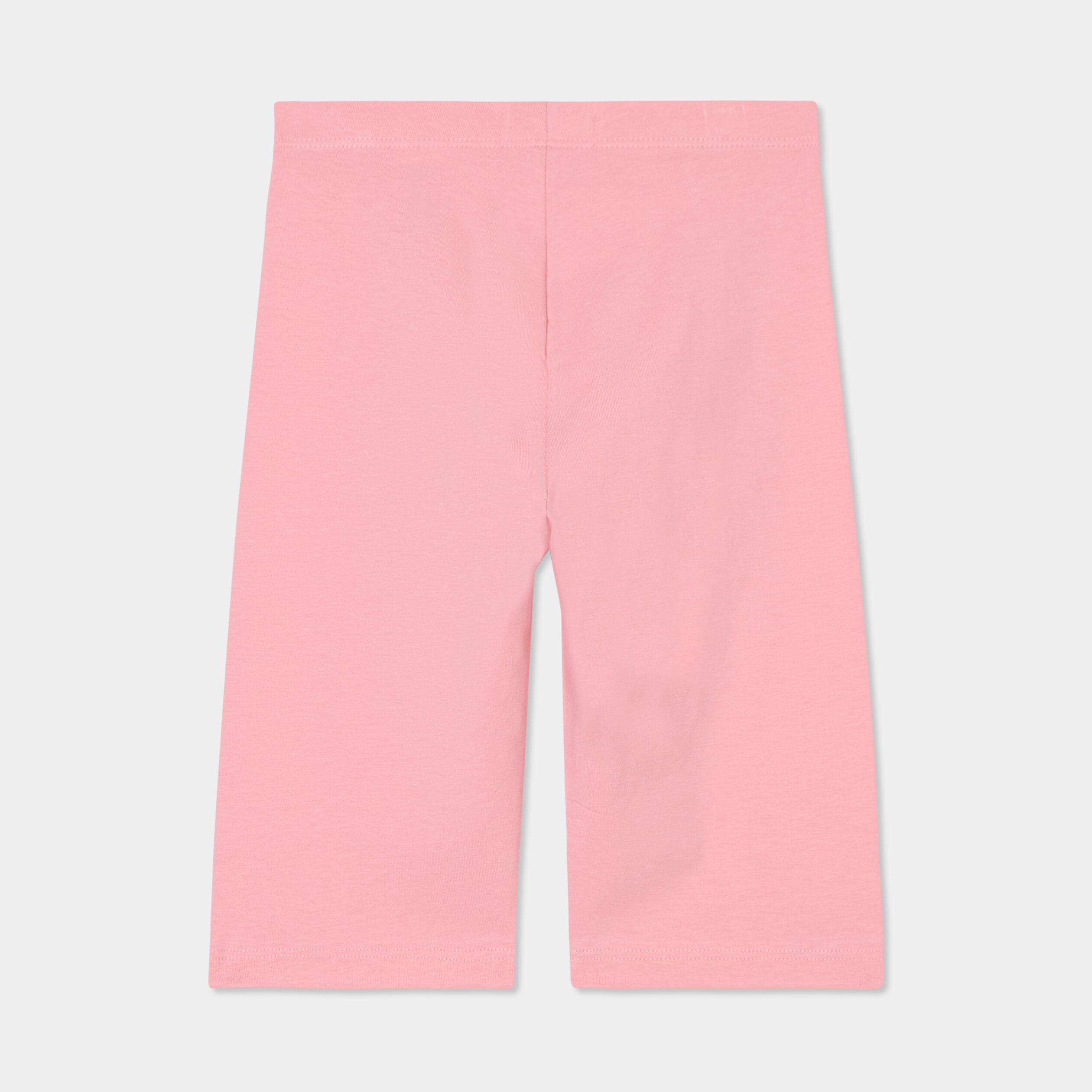 legging cycliste coton taille elastiquee rose fille Legging cycliste coton taille élastiquée rose fille