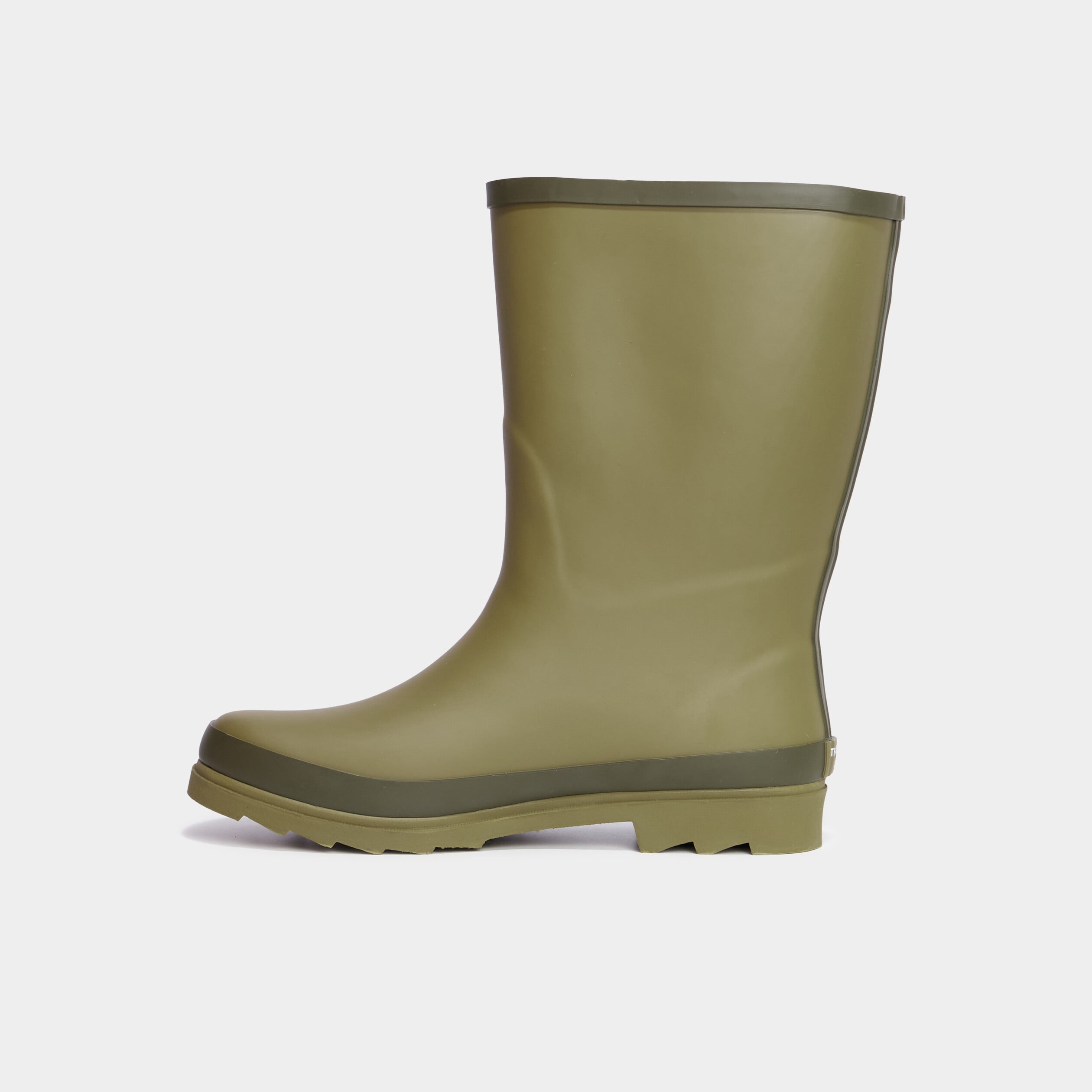 Bottes de pluie avec brides vert kaki homme