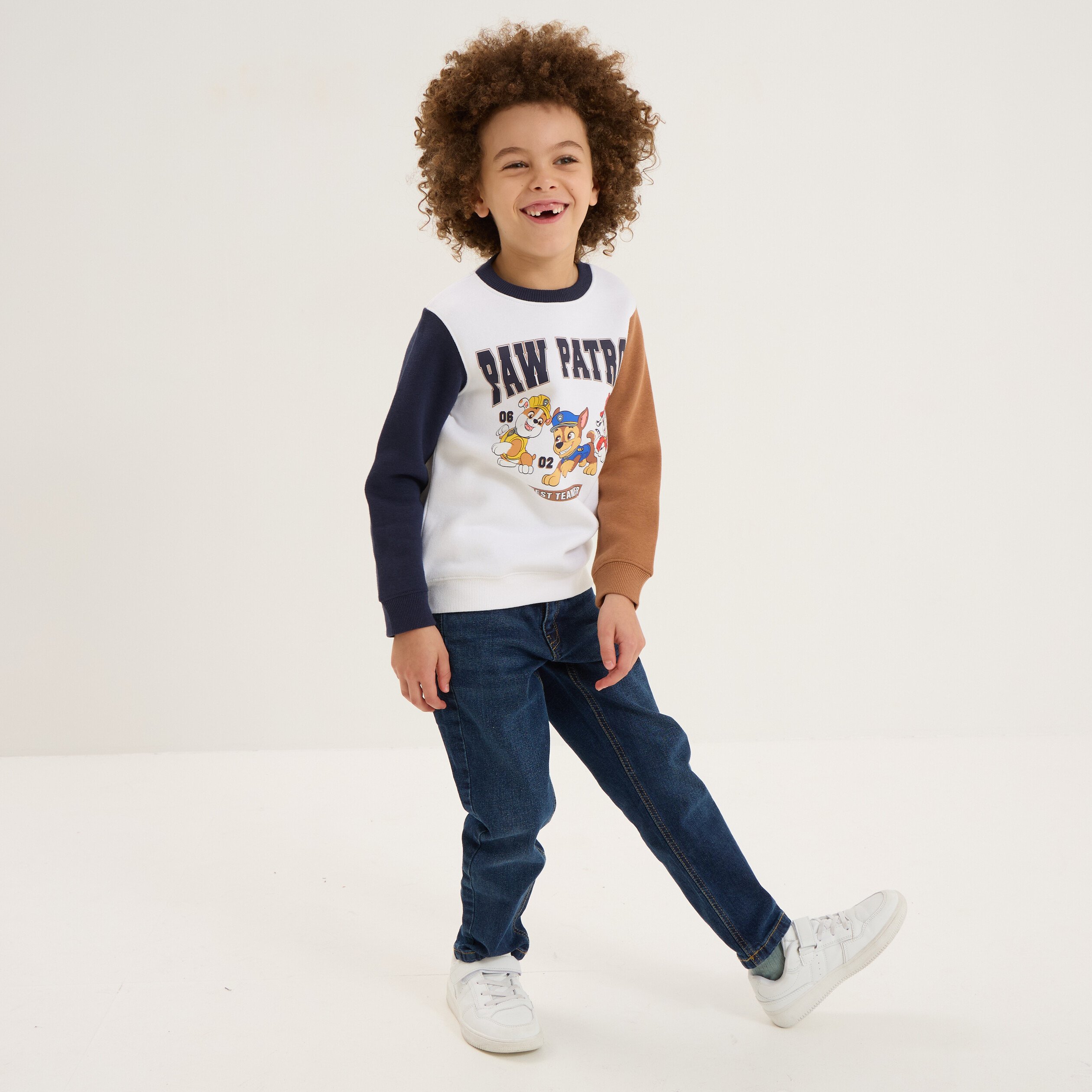sweat manches longues pat patrouille blanc garcon Sweat manches longues Pat Patrouille blanc garçon