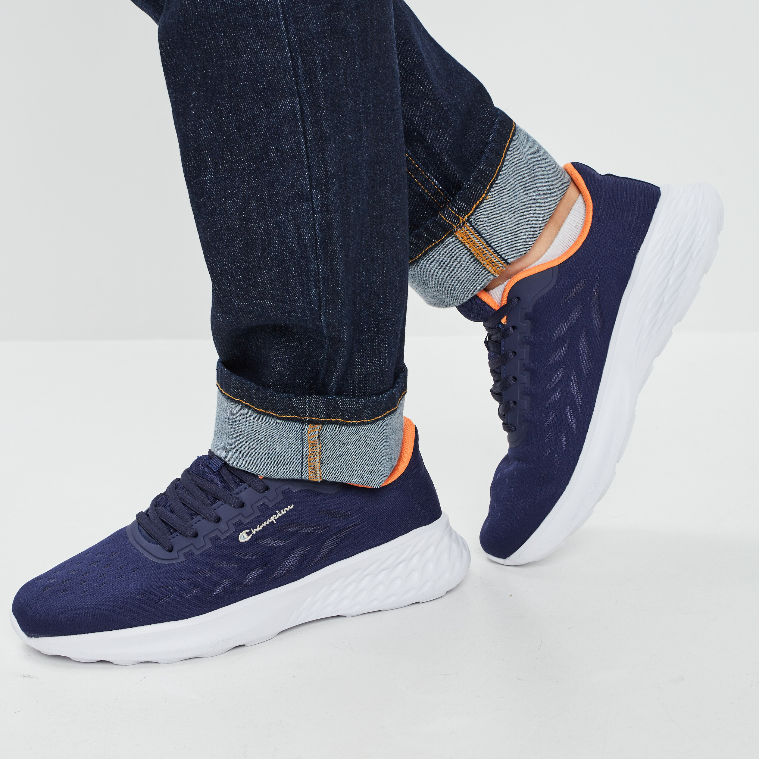 runnings a lacets champion coreelement bleu marine homme Runnings à lacets Champion Coreelement bleu marine homme