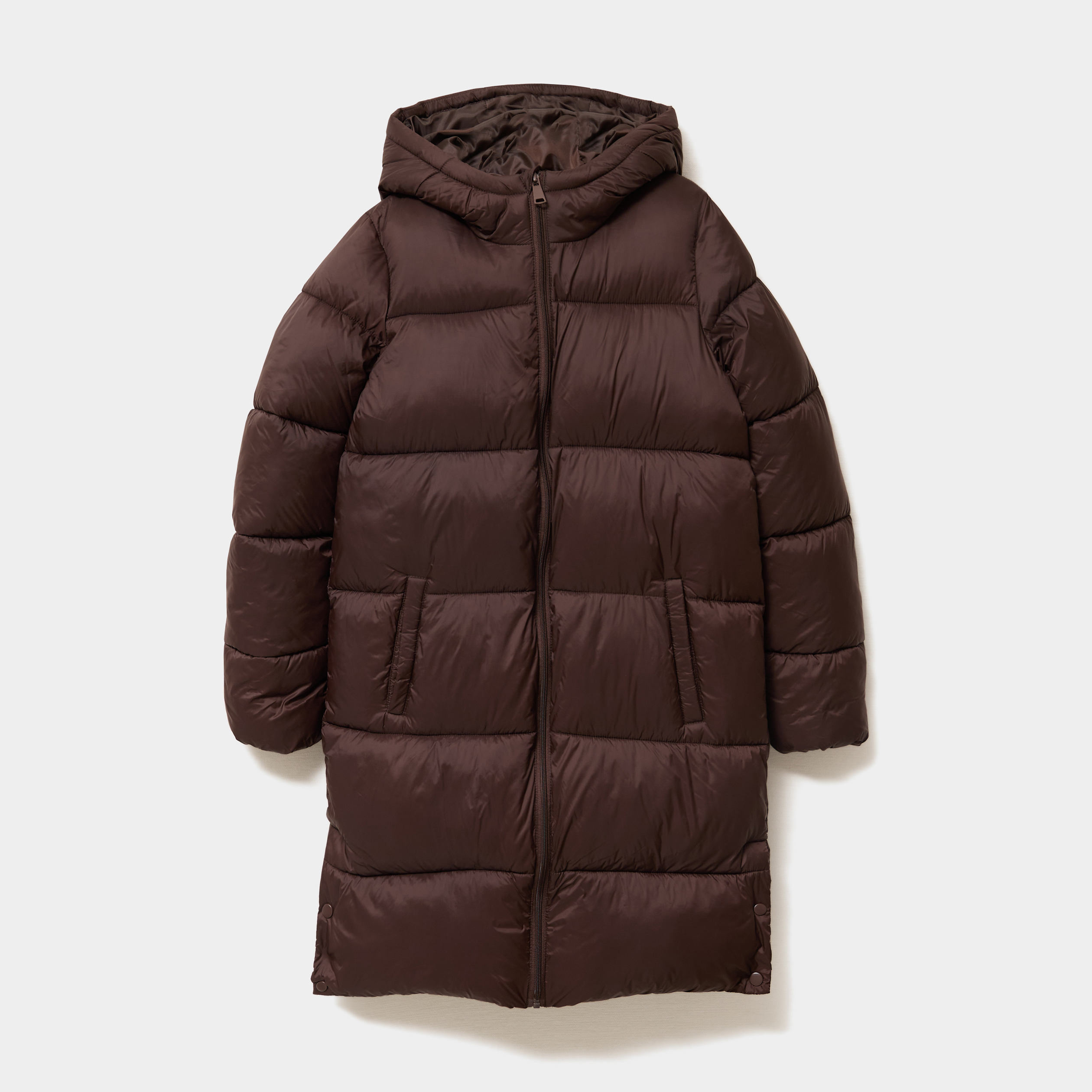 Doudoune Longue Femme Marron
