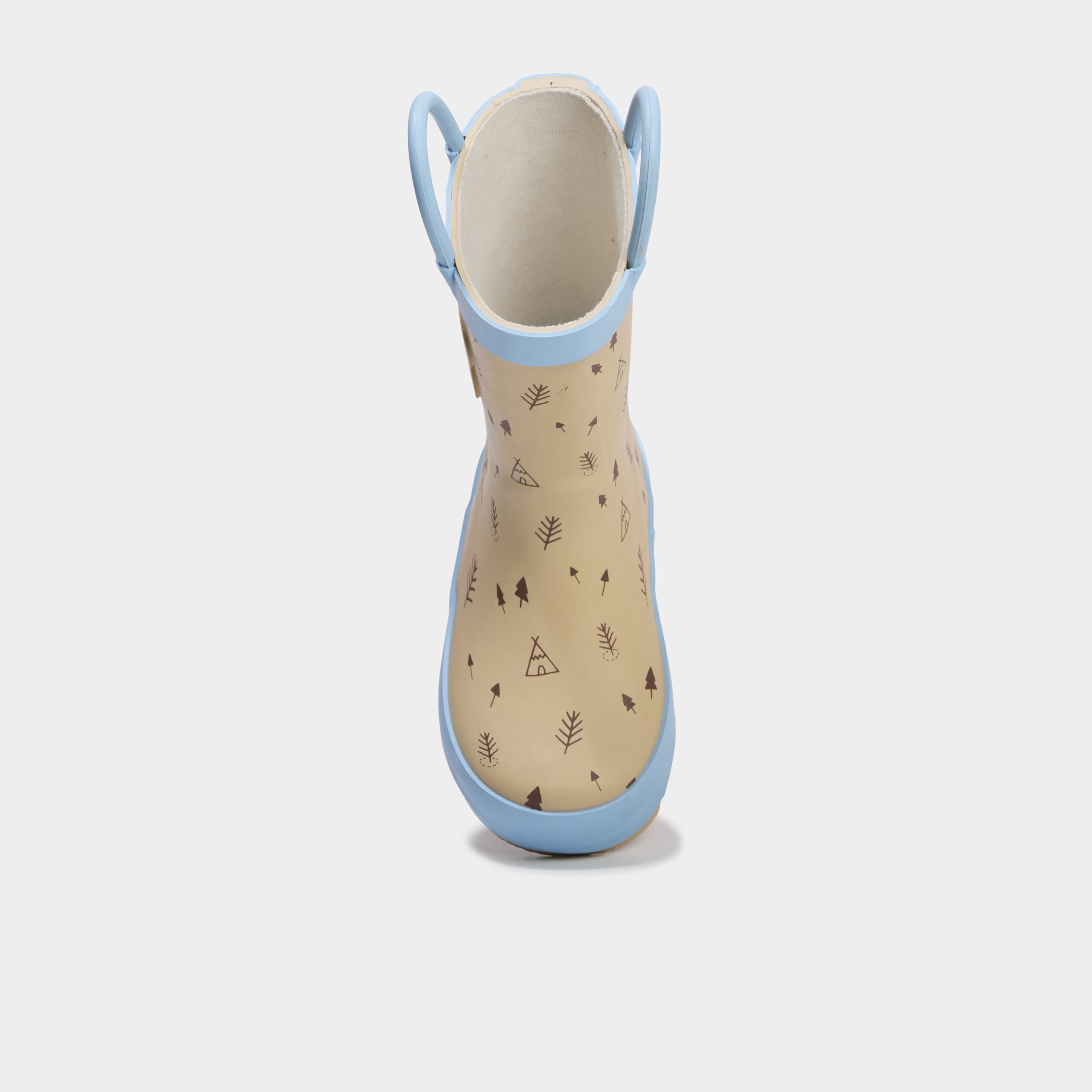 Bottes de pluie avec anses sable b&eacute;b&eacute; gar&ccedil;on
