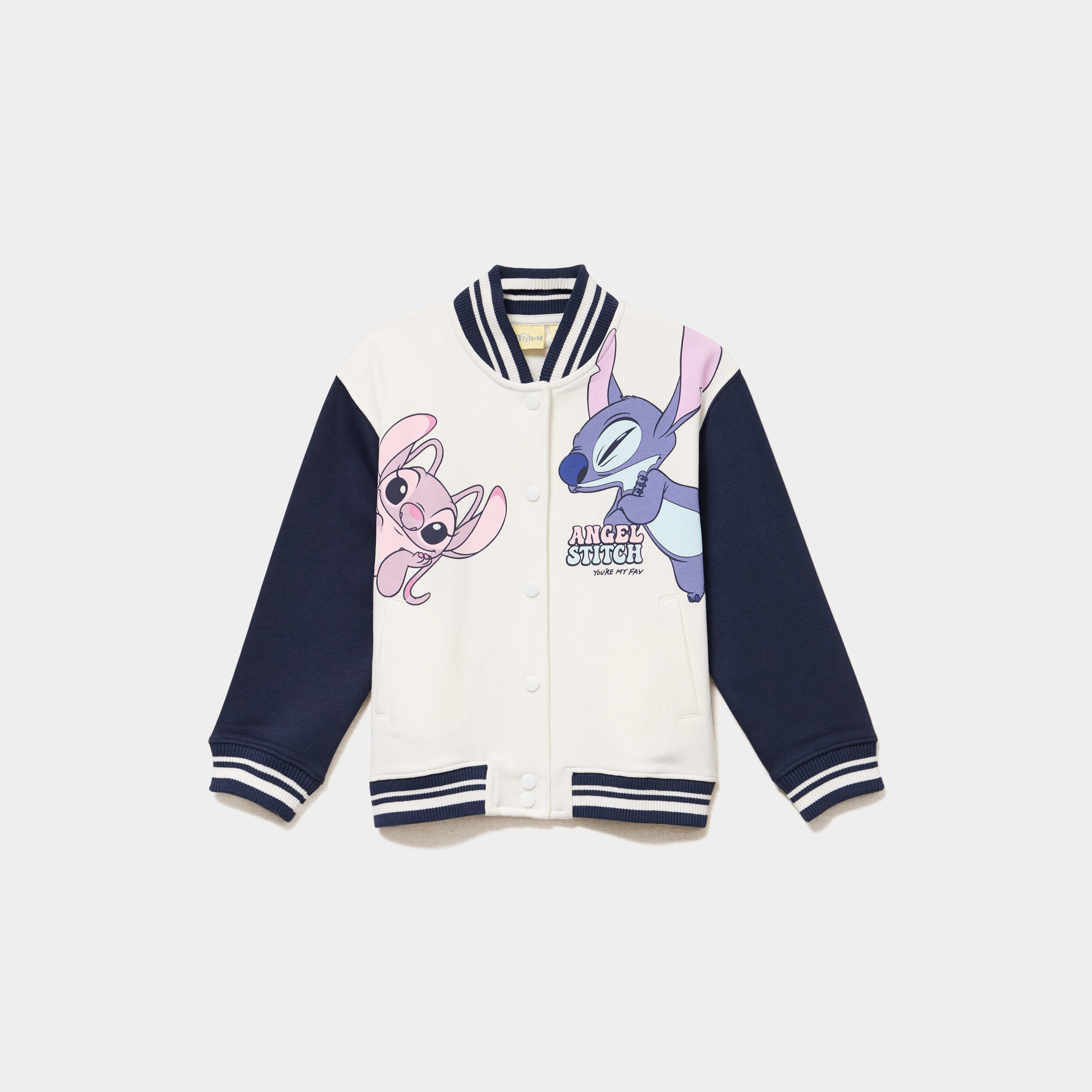 Gilet boutonn&eacute; col teddy Stitch multicolore fille