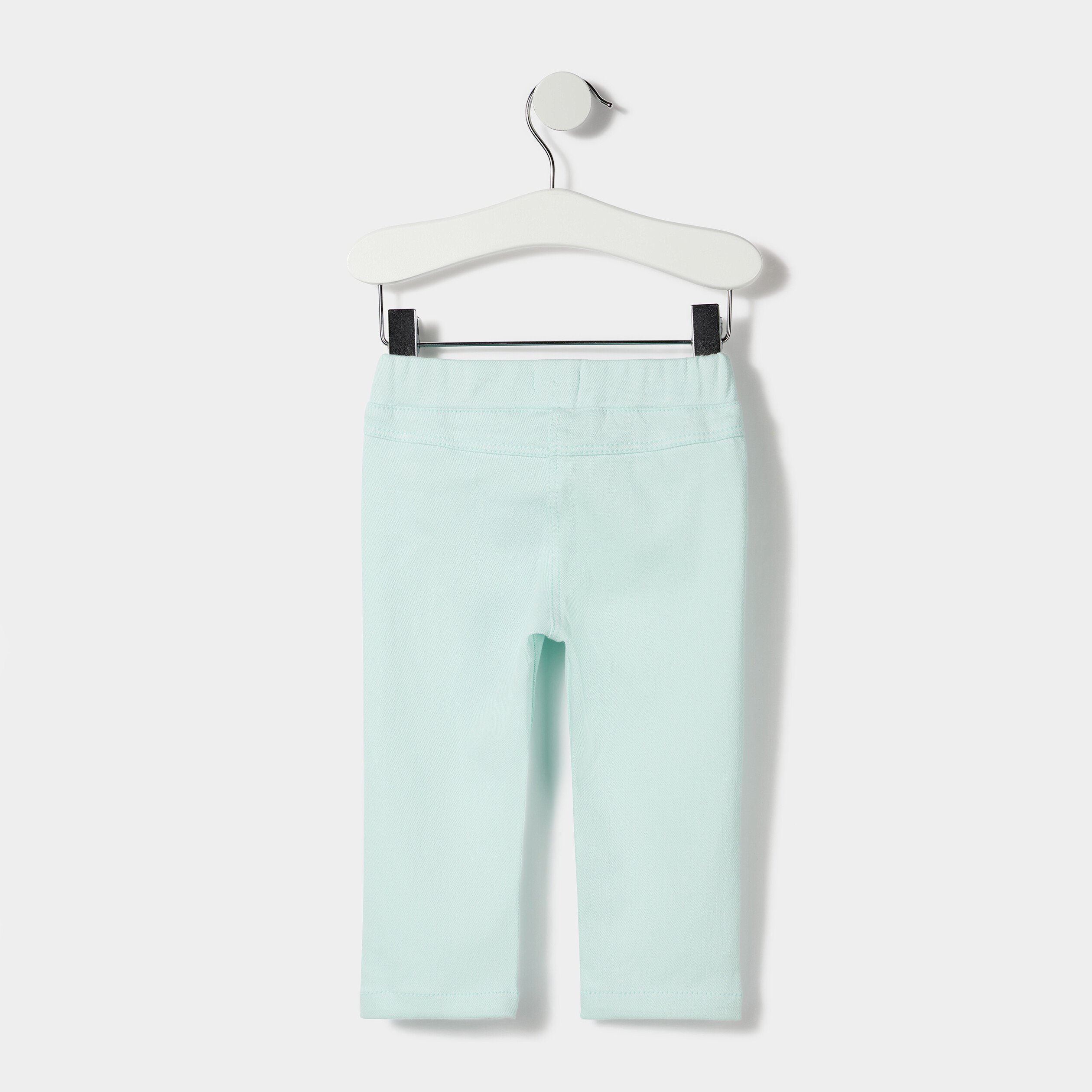 pantalon tregging ajuste bleu turquoise bebef Pantalon tregging ajusté bleu turquoise bébé fille