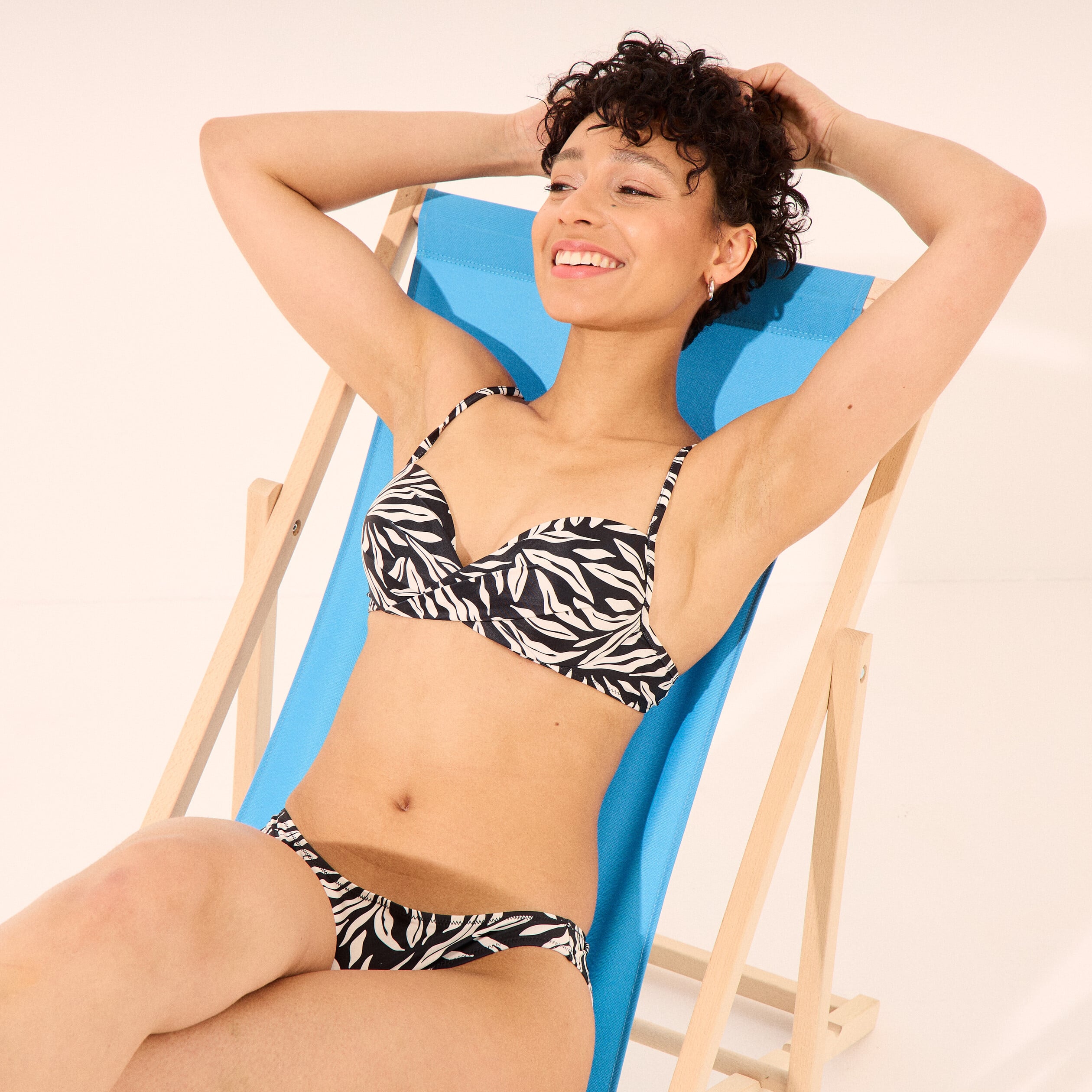 Haut de maillot de bain push up armatur&eacute; noir femme