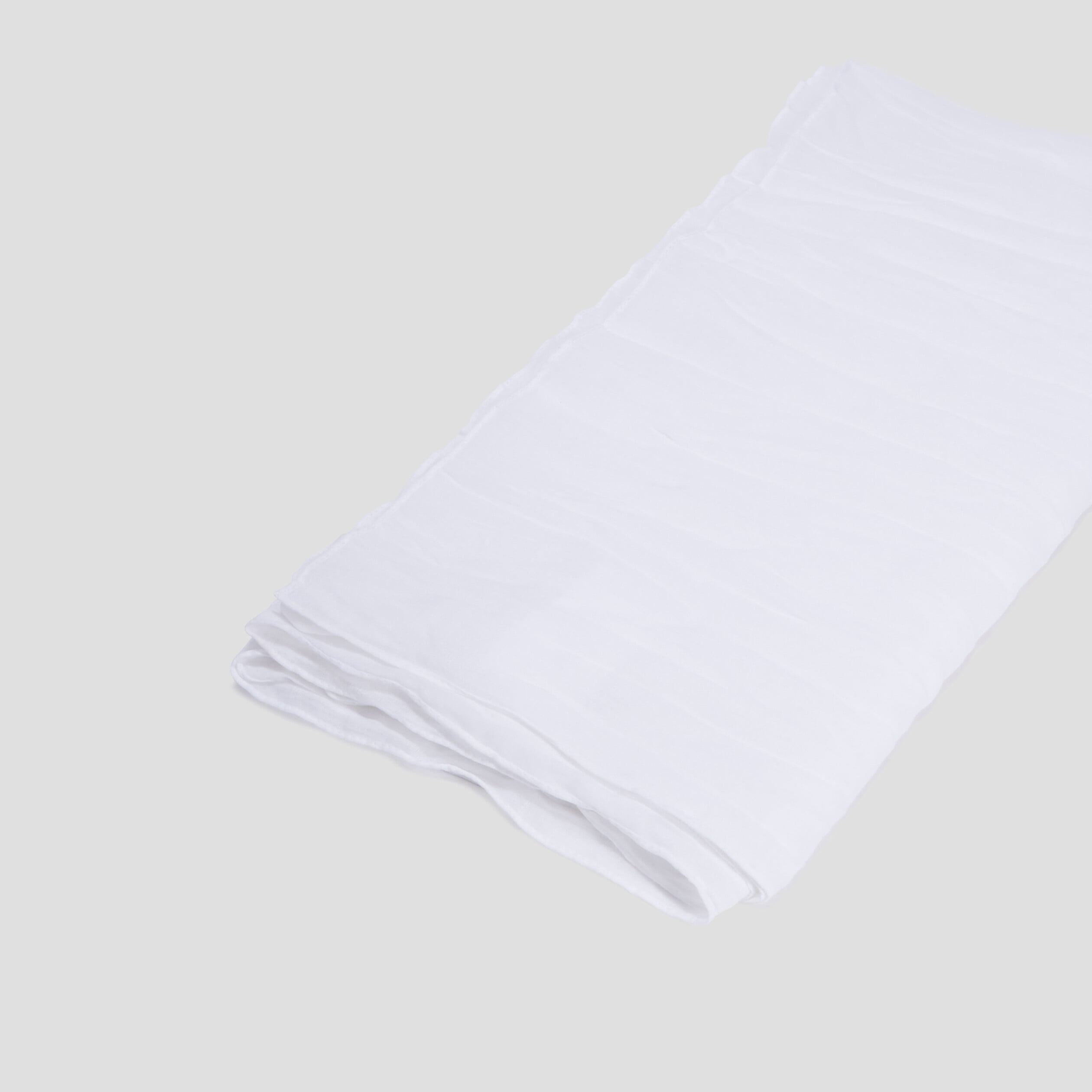 Foulard aspect froiss&eacute; blanc femme