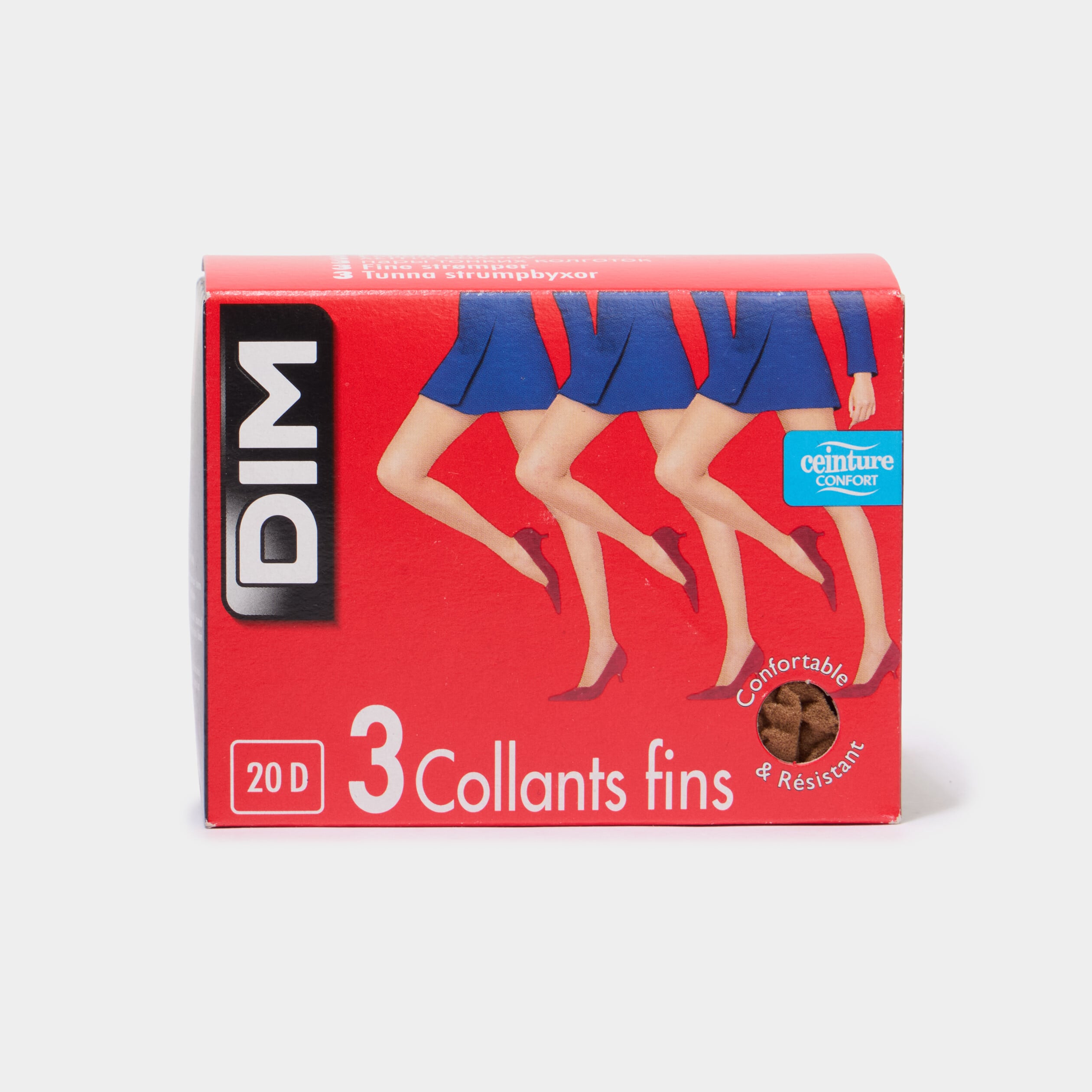 Lot 3 collants fins DIM bleu femme