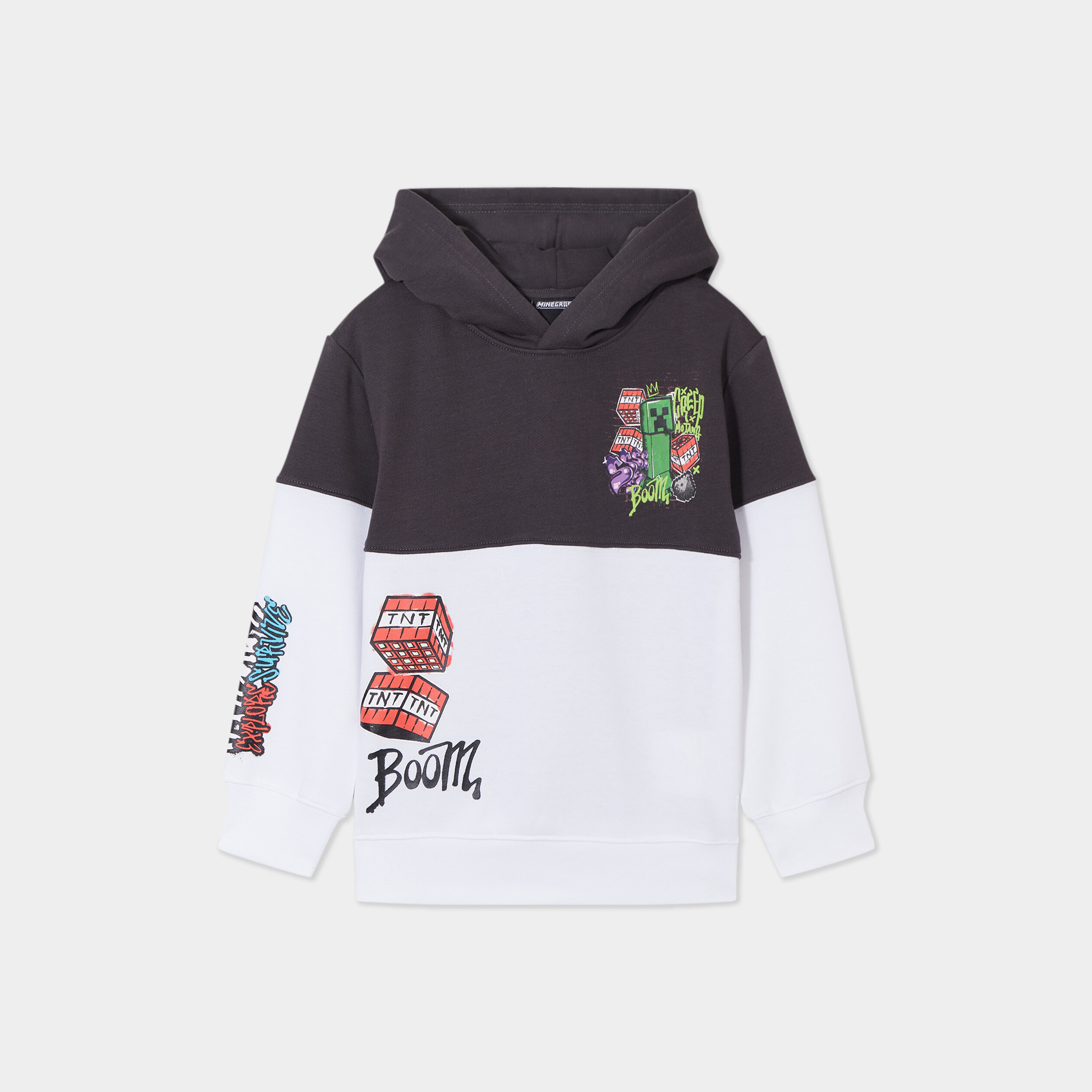 sweat a capuche hoodie minecraft multicolore garcon Sweat à capuche hoodie Minecraft multicolore garçon