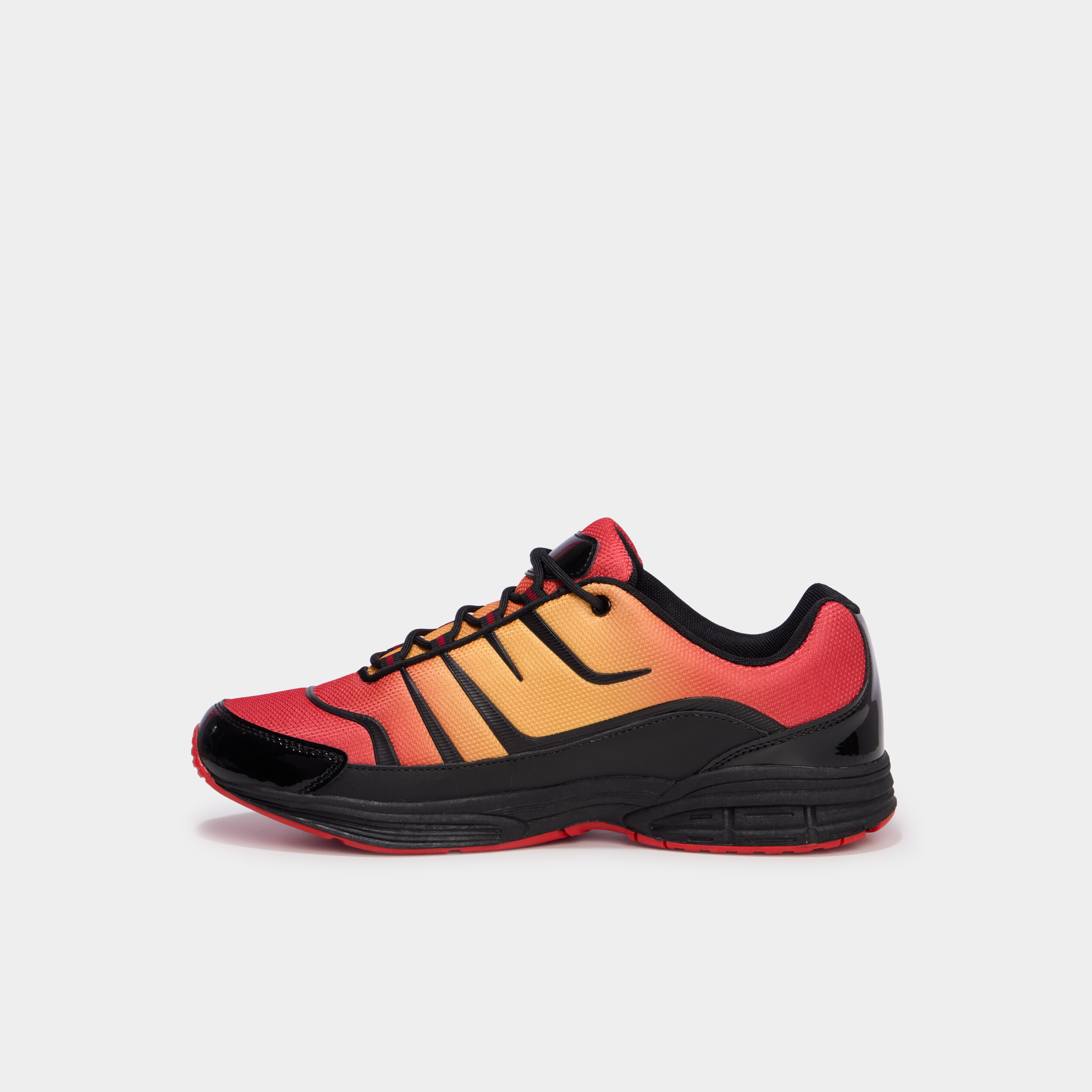 Running &agrave; lacets semelle &eacute;paisse orange fonc&eacute; homme