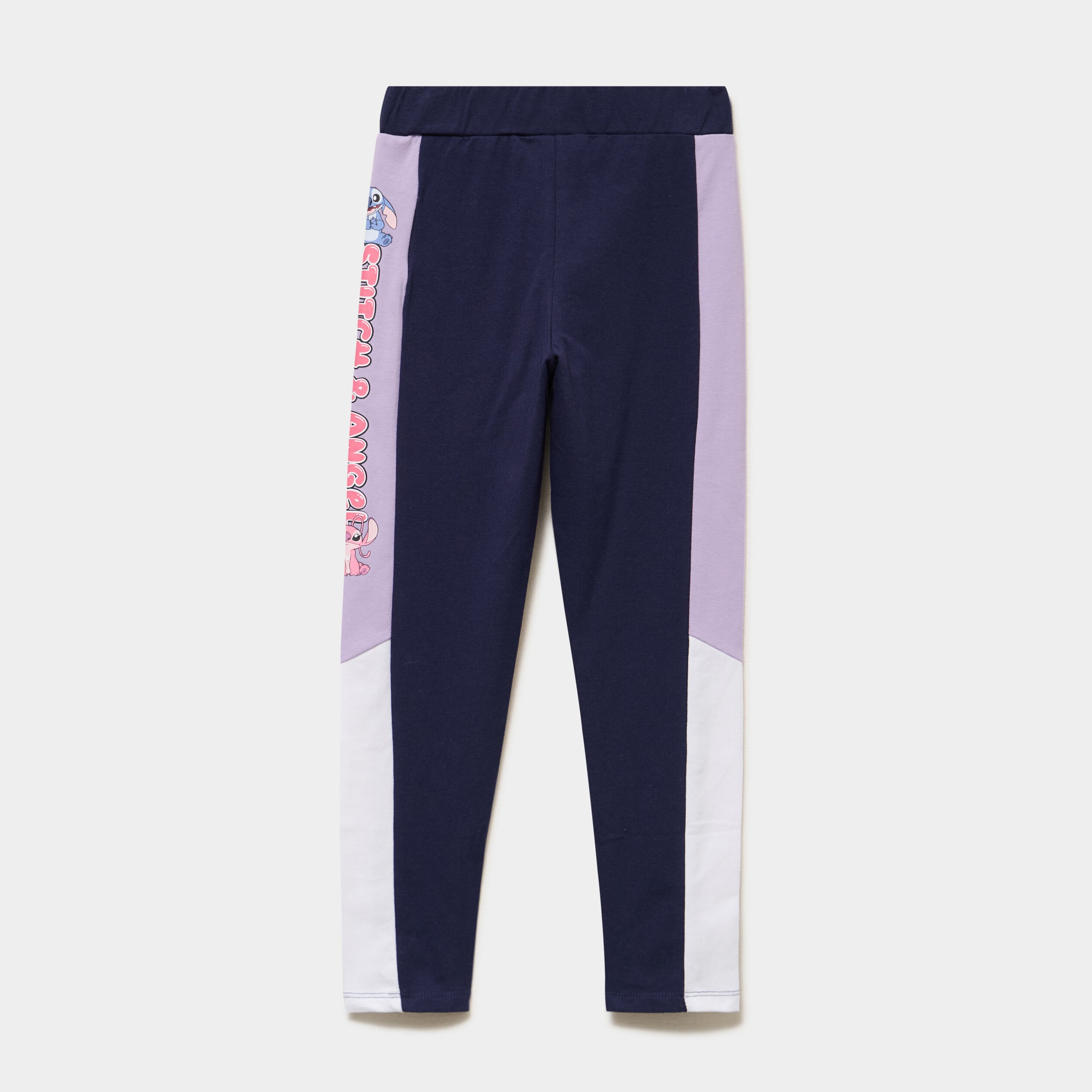Legging taille &eacute;lastiqu&eacute;e Stitch bleu marine fille