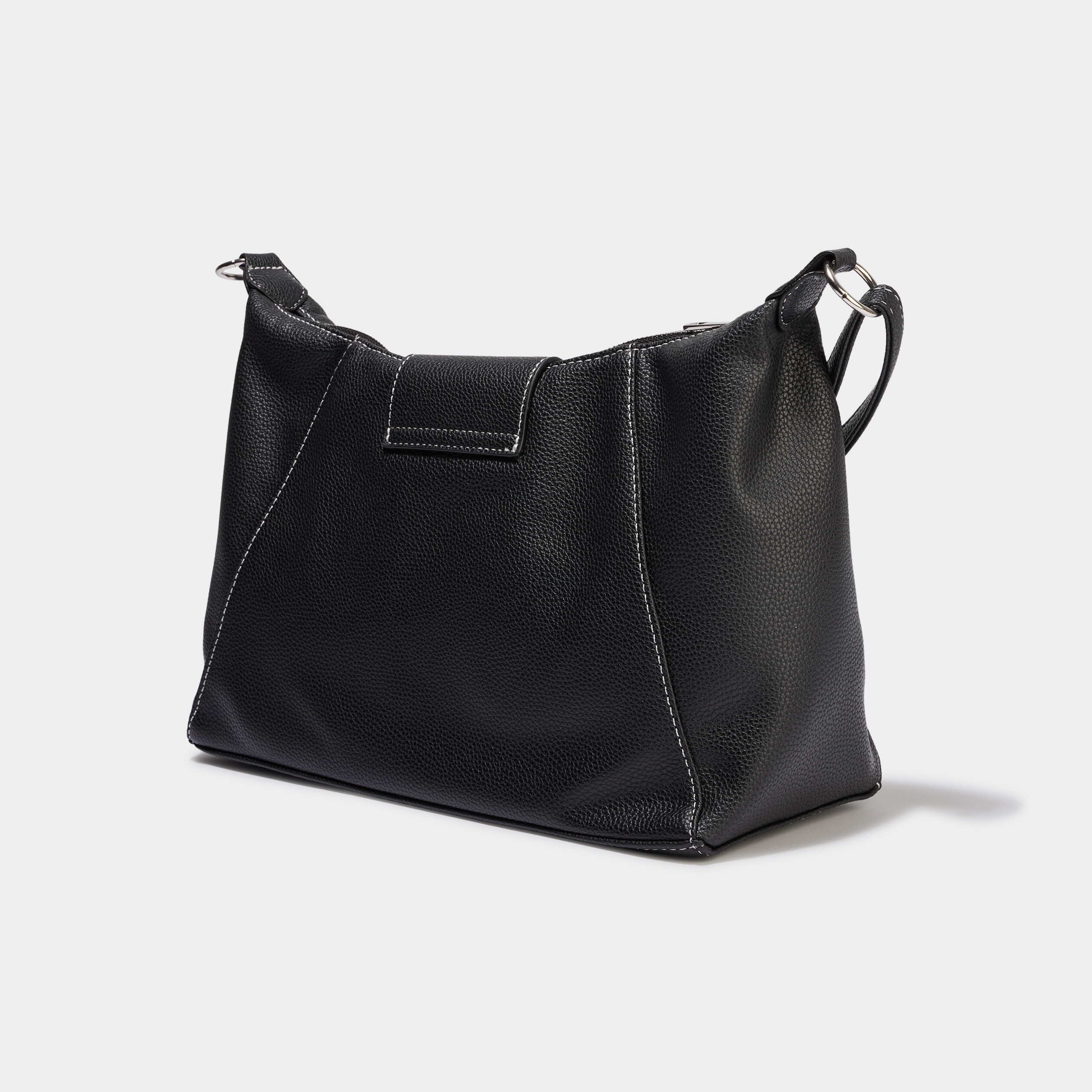 Sac port&eacute;-&eacute;paule rectangulaire noir femme